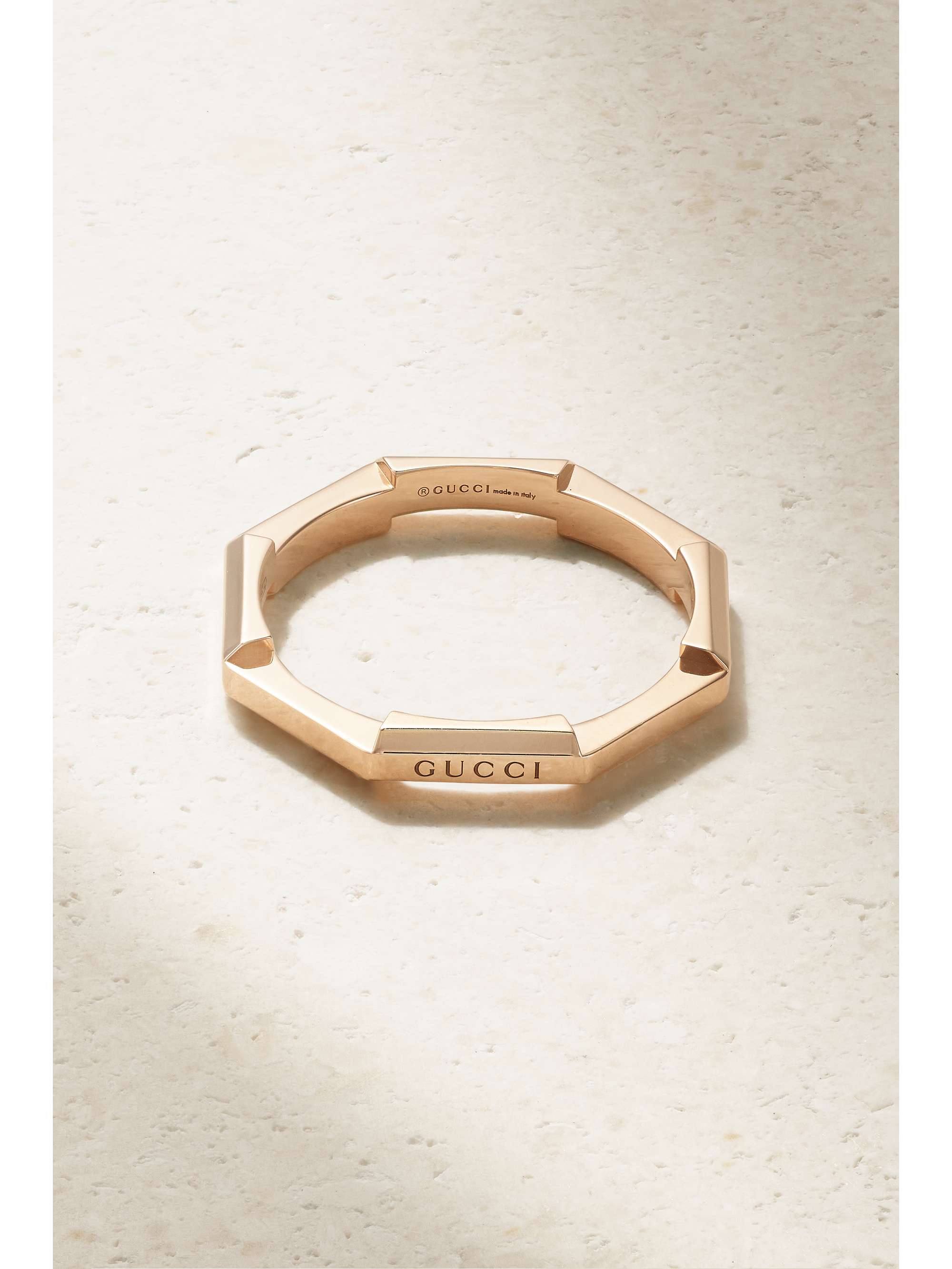 GUCCI Link to Love 18-karat gold ring