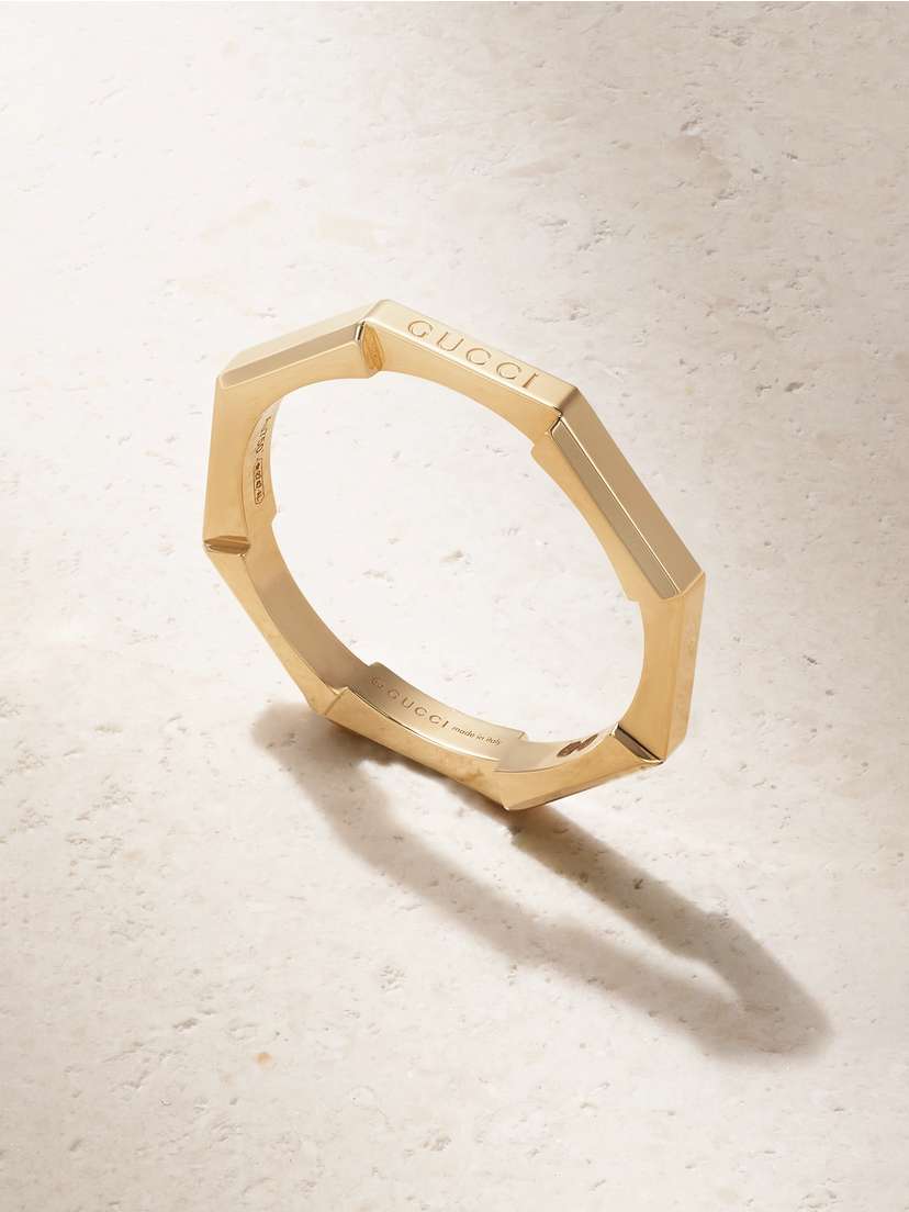 Gucci Link To Love 18-karat Gold Ring