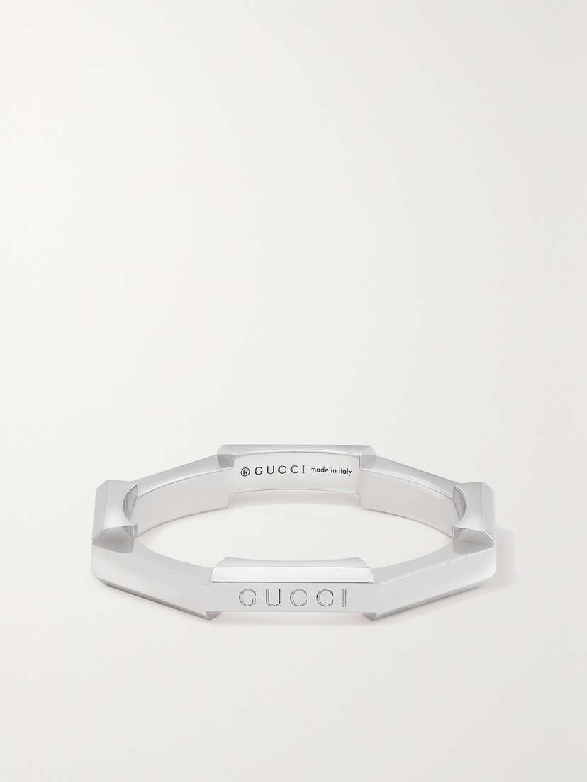 Gucci Link To Love 18-karat White Gold Ring