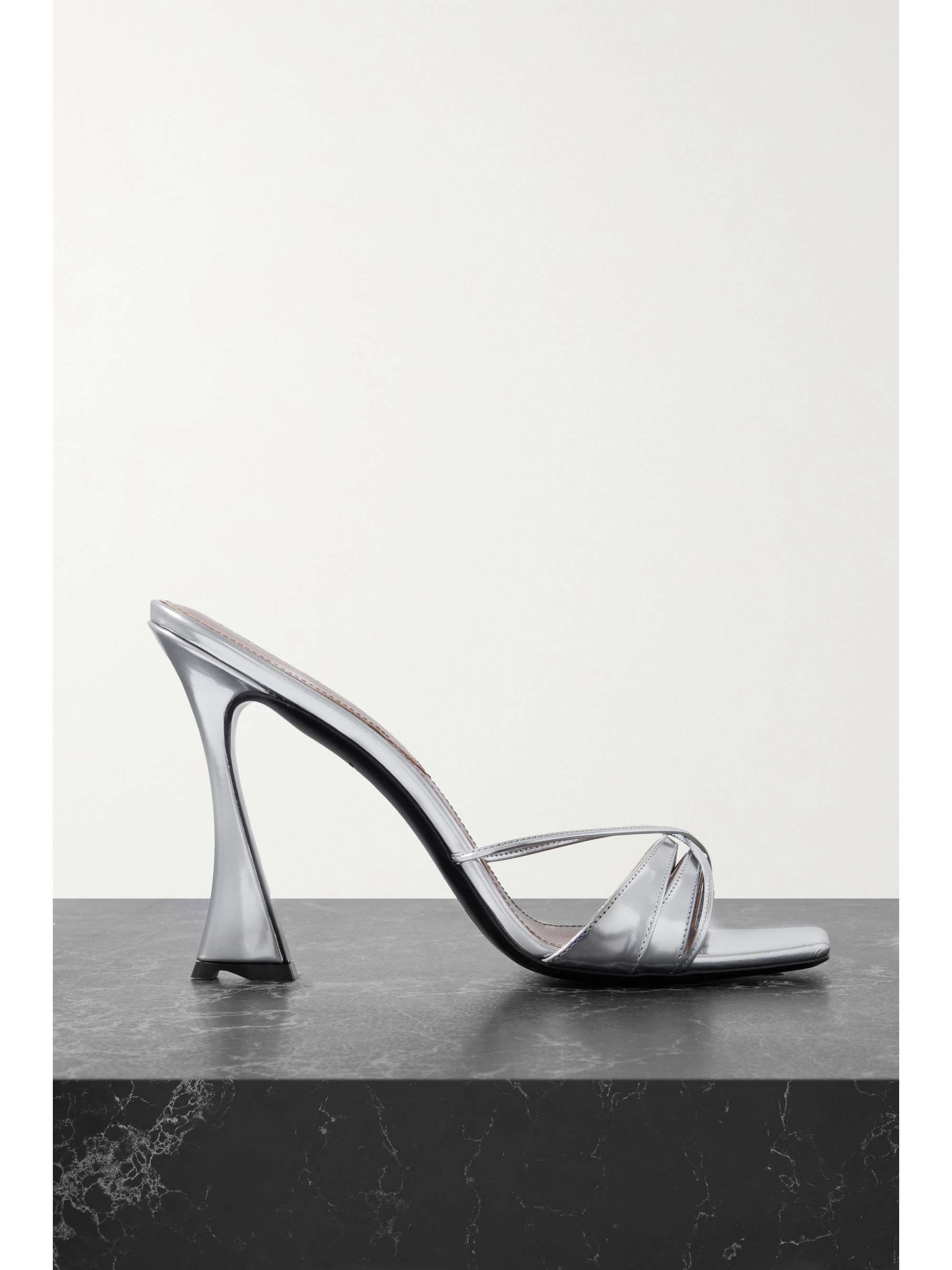 D'ACCORI Lust metallic leather mules | NET-A-PORTER