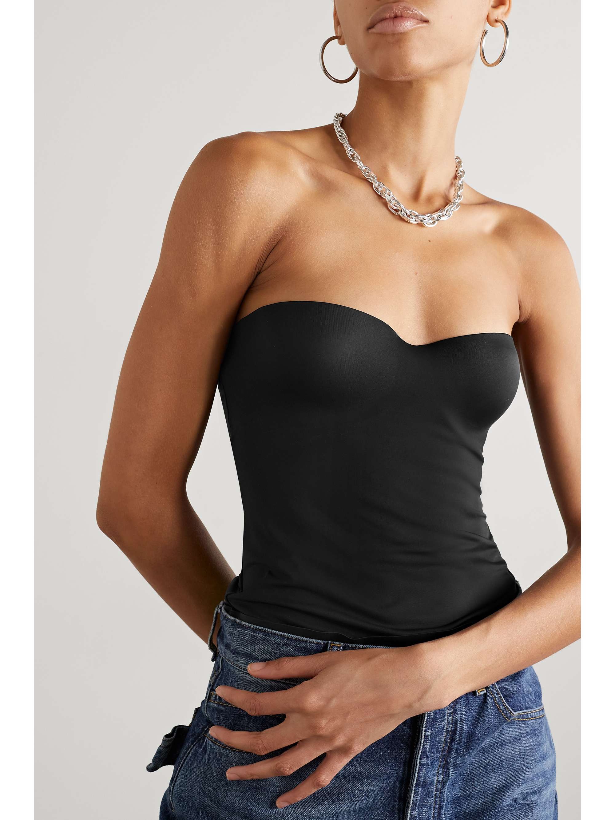 SKIMS Contour Lift underwired stretch tank Onyx NETAPORTER