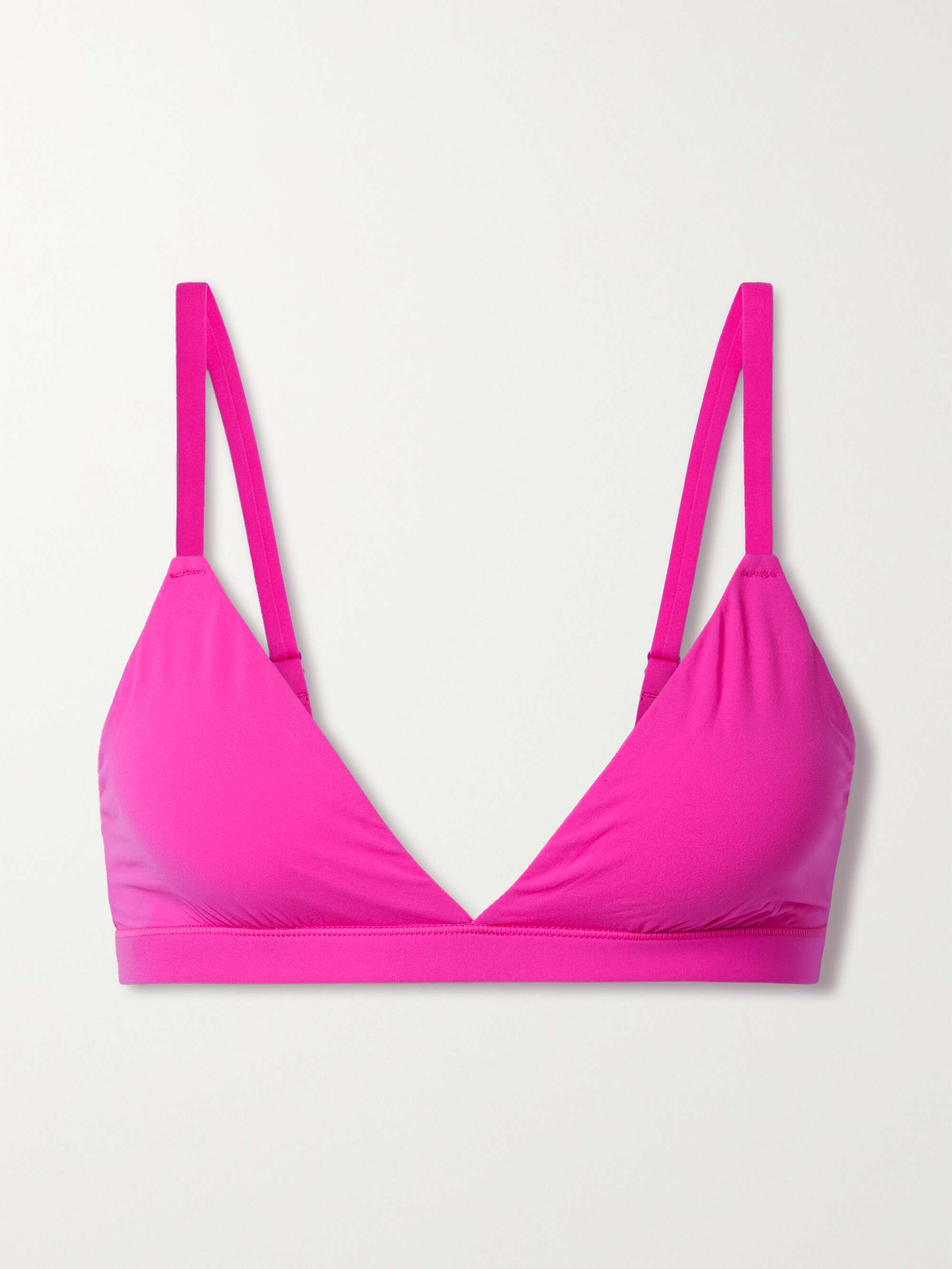 SKIMS Fits Everybody triangle bralette - Fuchsia | NET-A-PORTER
