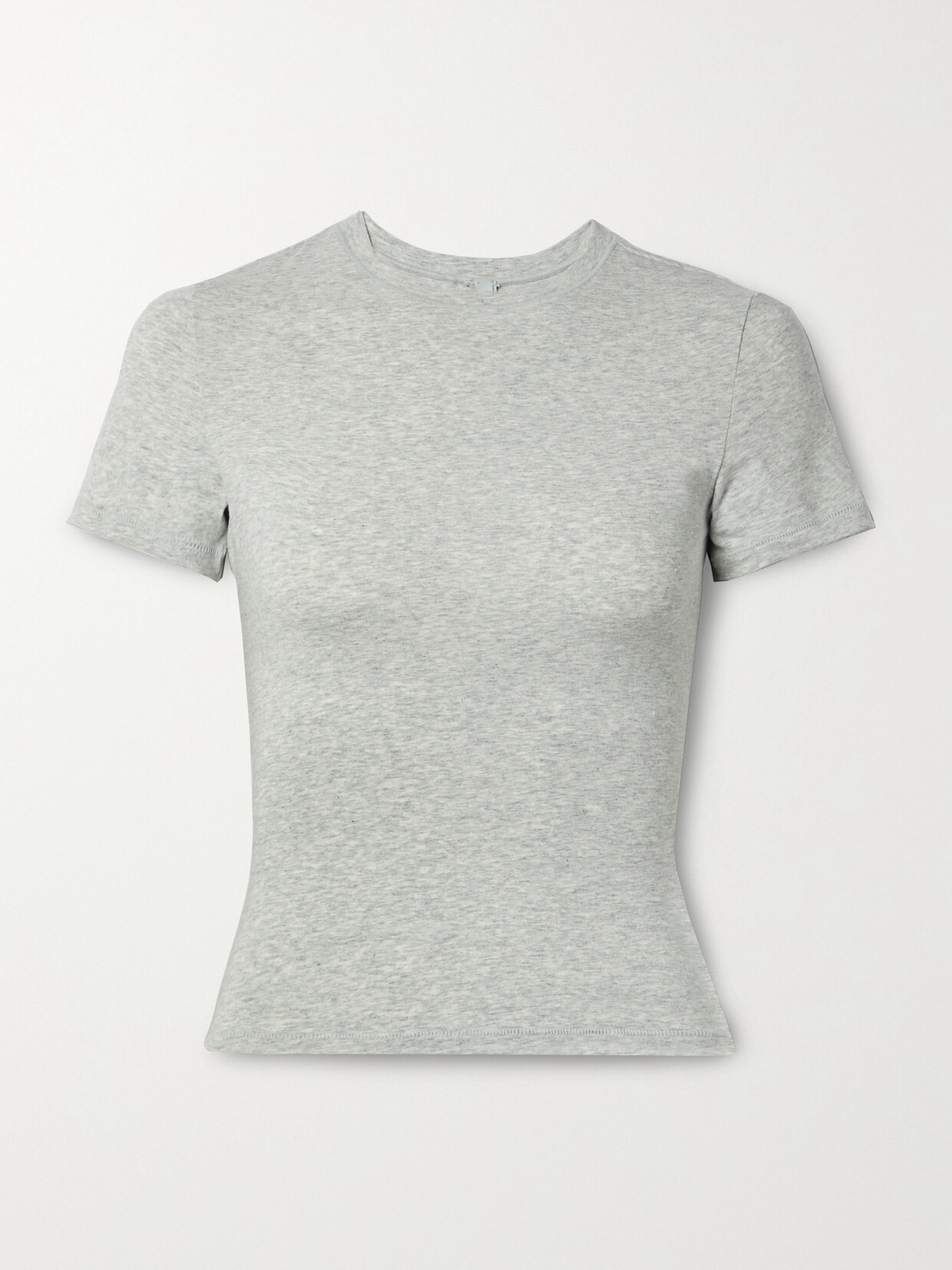 Skims - Stretch-cotton Jersey T-shirt - Light Heather Gray