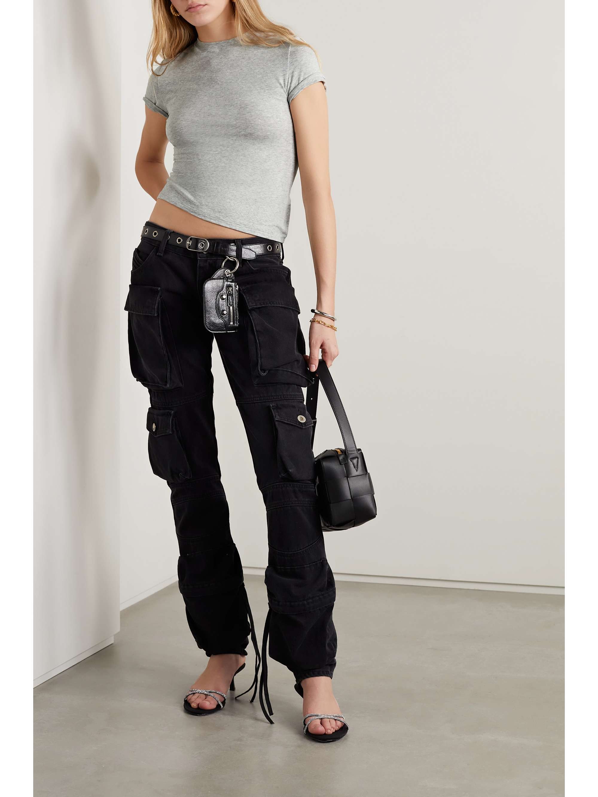 SLVRLAKE + NET SUSTAIN Mica low-rise wide-leg organic jeans