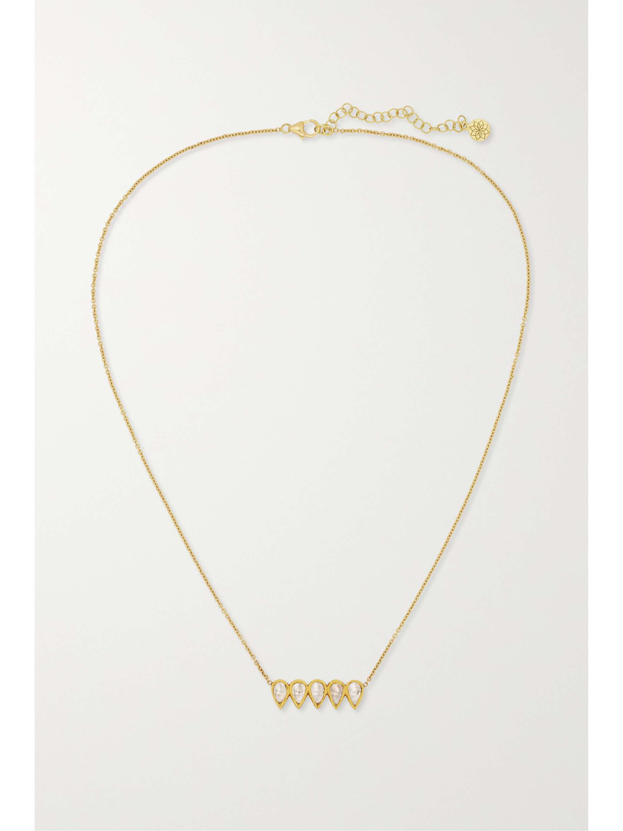 AMRAPALI LONDON 14-karat gold diamond necklace