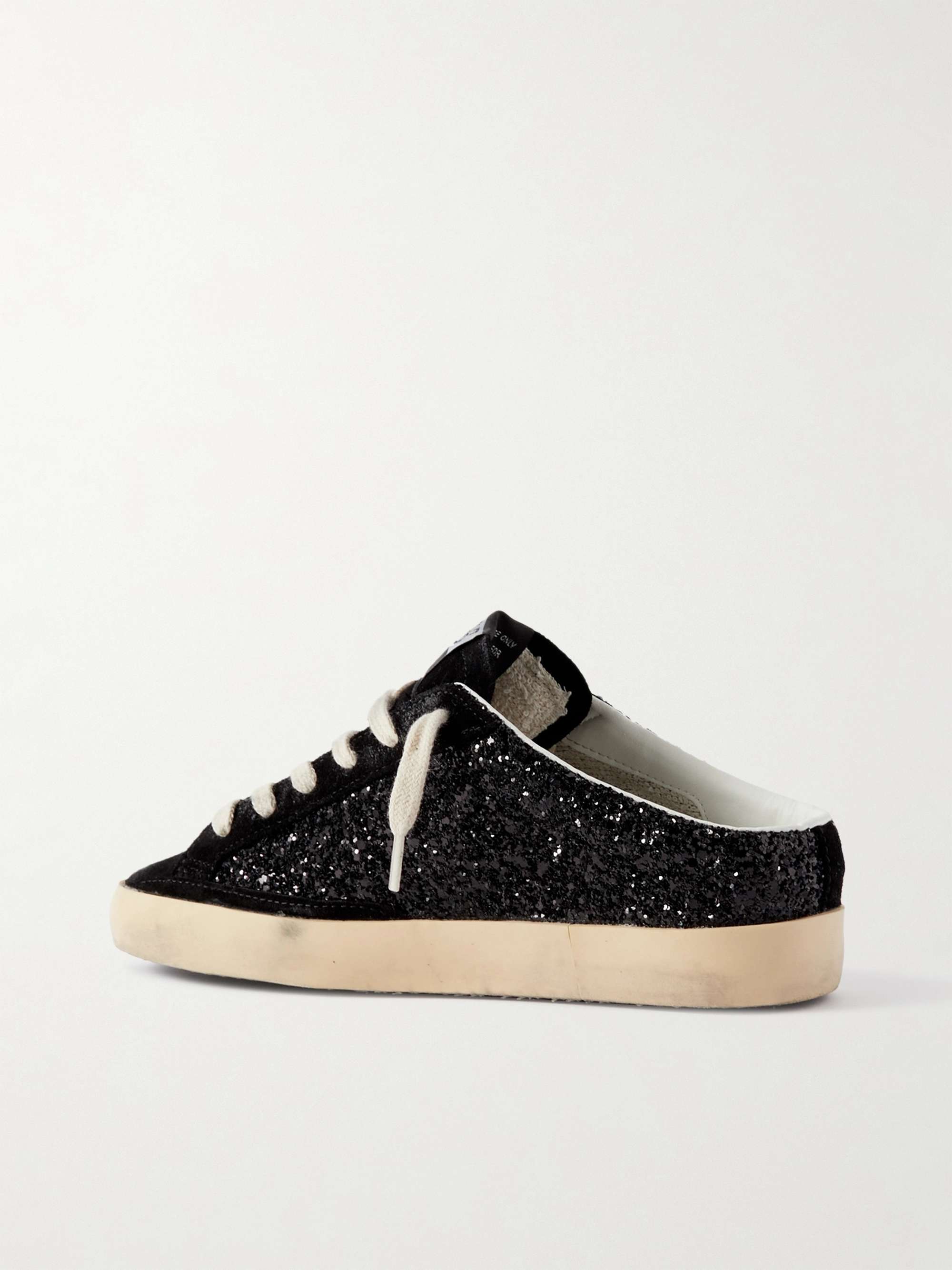 GOLDEN GOOSE Superstar Sabot distressed leather slip-on sneakers