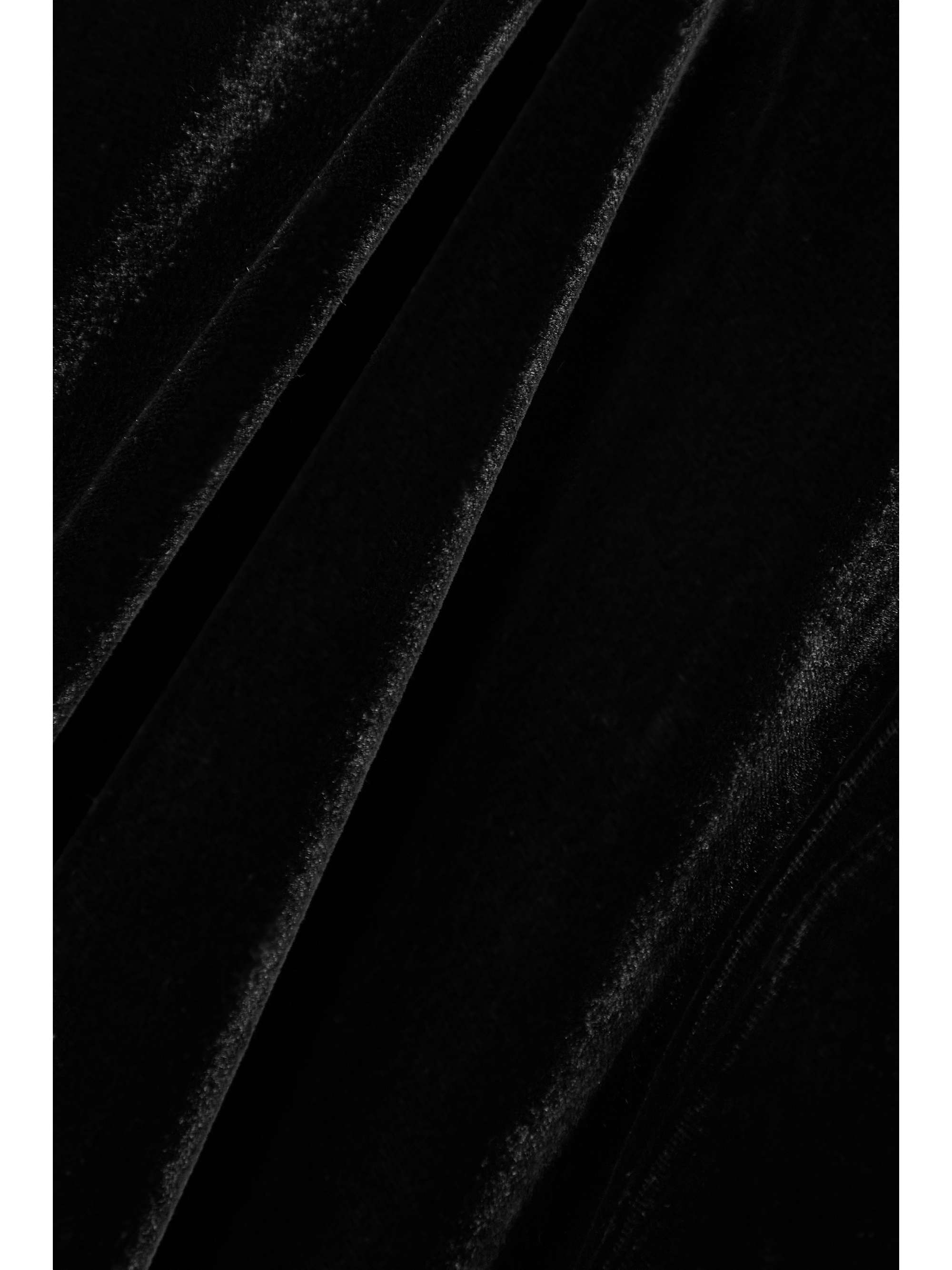 TOTEME Ruffled velvet midi dress