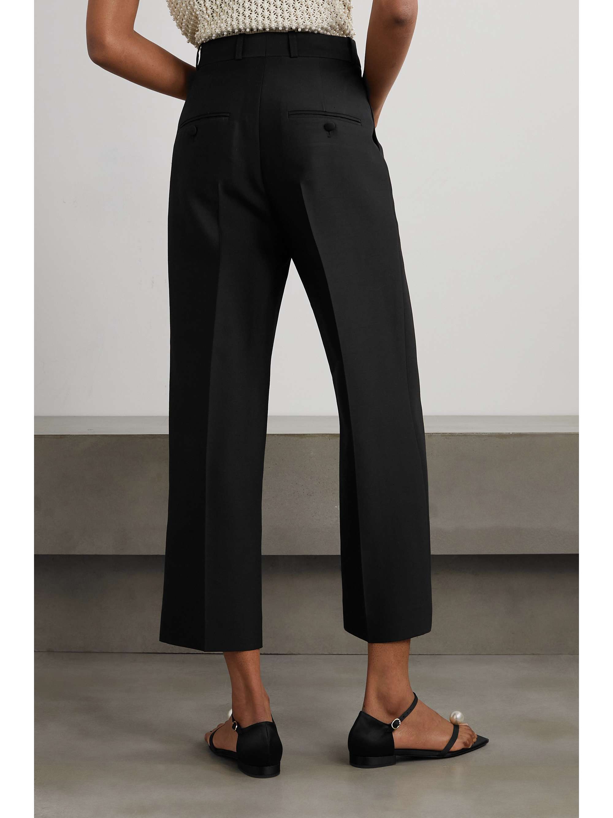 TOTEME Sateen straight-leg pants