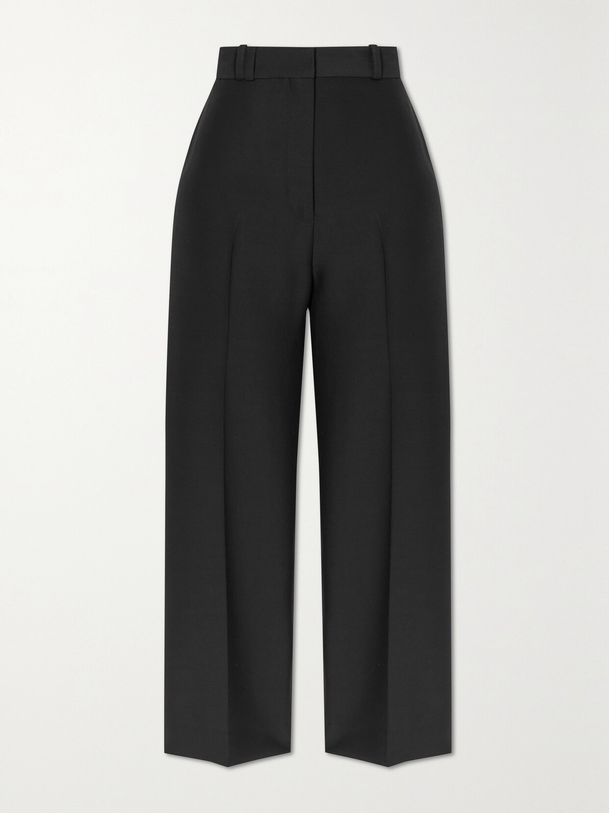 TOTEME Sateen Straight-leg Pants - Black
