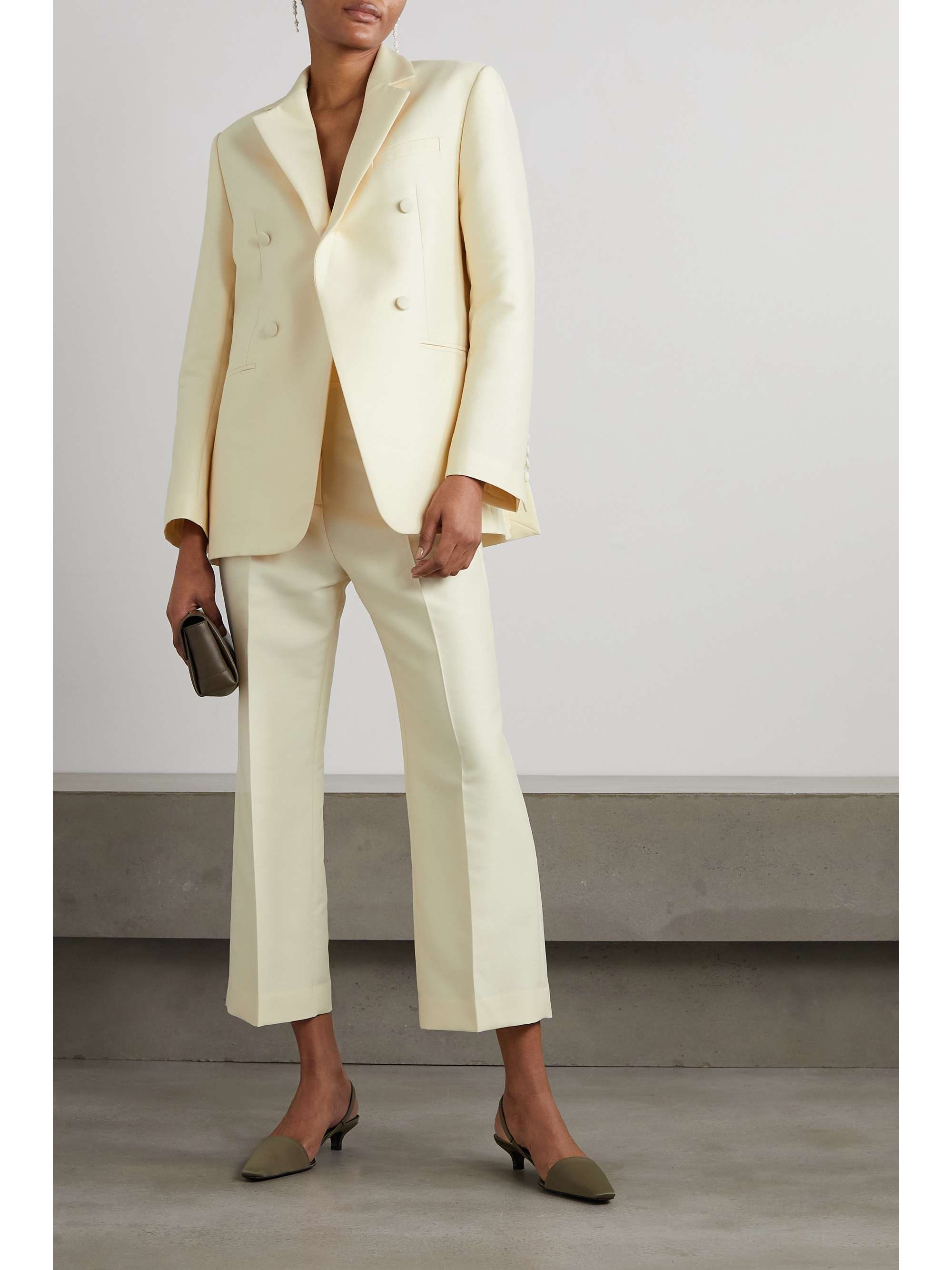 TOTEME Sateen straight-leg pants