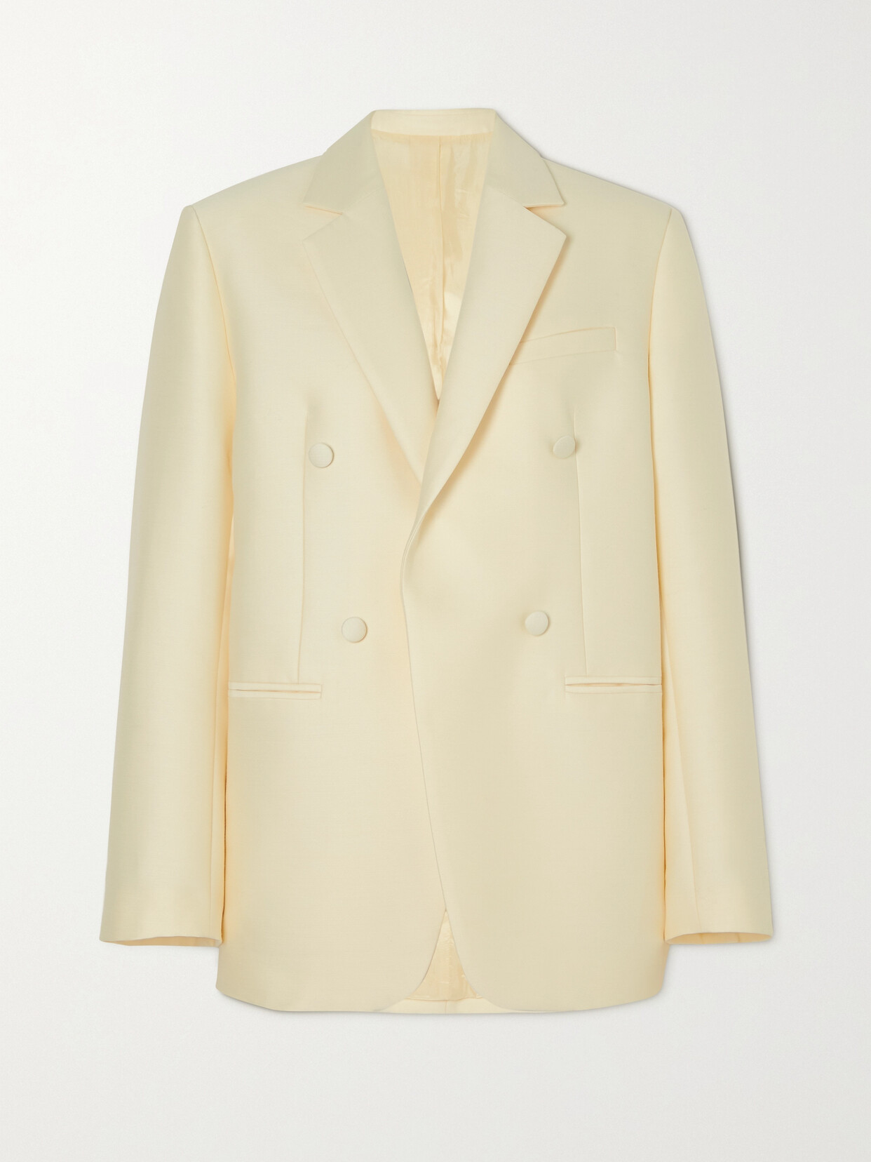 TOTEME Double-breasted Sateen Blazer