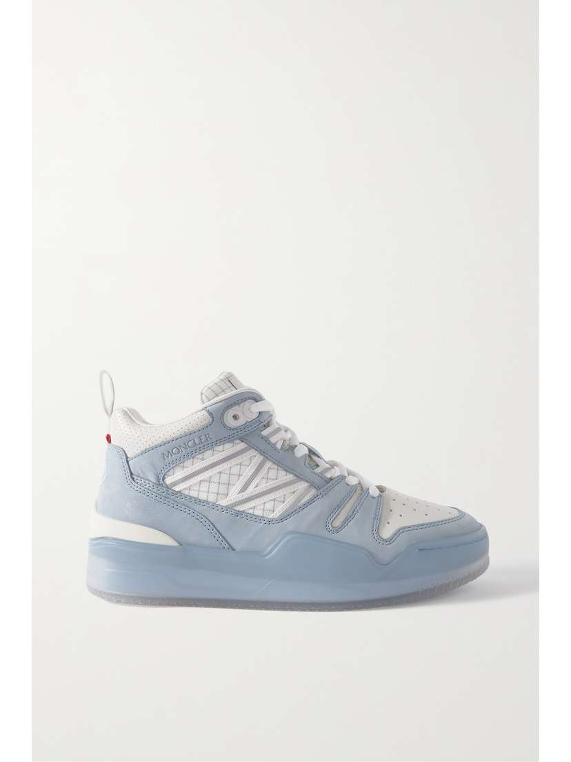 Moncler Pivot Mid Leather And Ripstop-trimmed Suede Sneakers | Thumbnail 5 Moncler Pivot Mid Leather And Ripstop-trimmed Suede Sneakers | Thumbnail 5