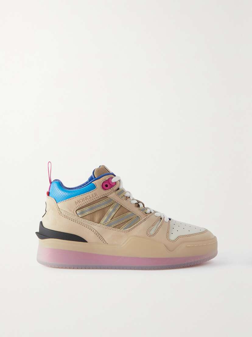 Moncler Pivot Mid Leather And Ripstop-trimmed Suede Sneakers | Thumbnail 5 Moncler Pivot Mid Leather And Ripstop-trimmed Suede Sneakers | Thumbnail 5