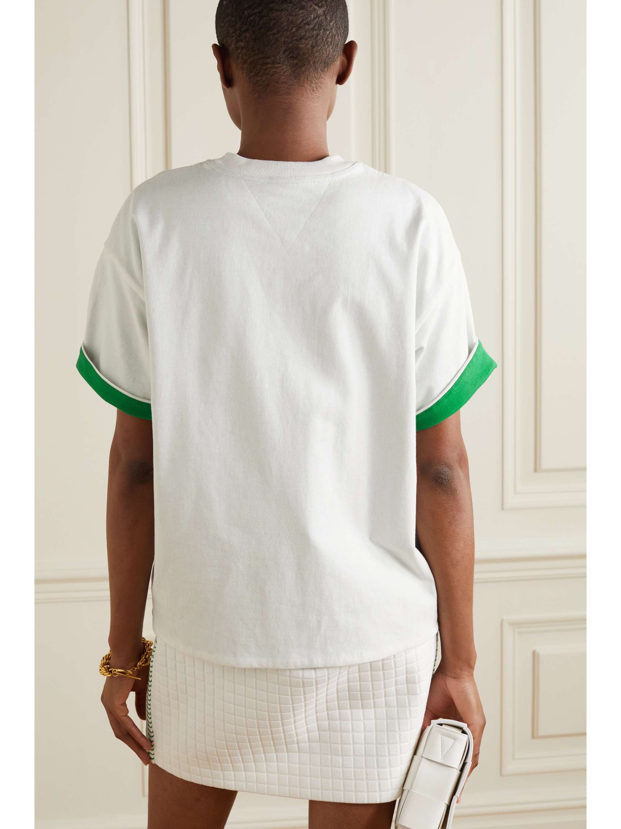 BOTTEGA VENETA Layered cotton-jersey T-shirt