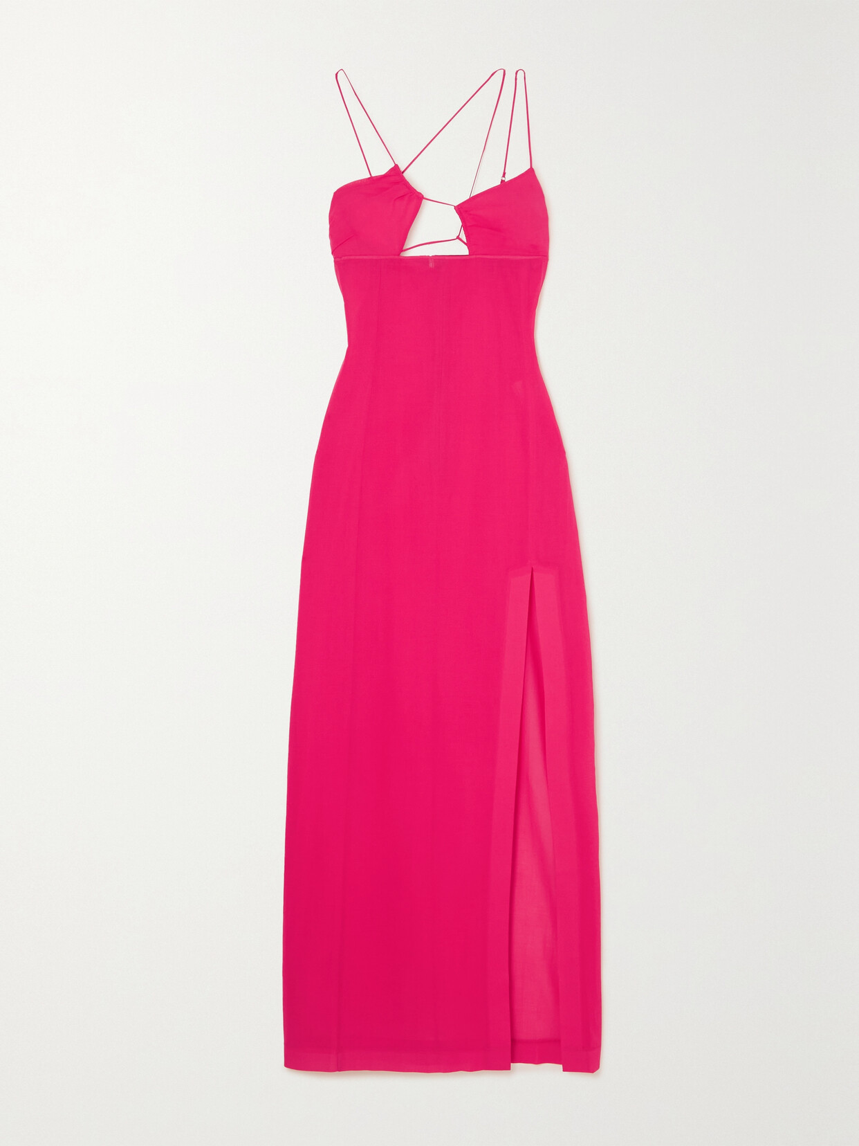 Nensi Dojaka - Cutout Cotton-voile Maxi Dress - Pink