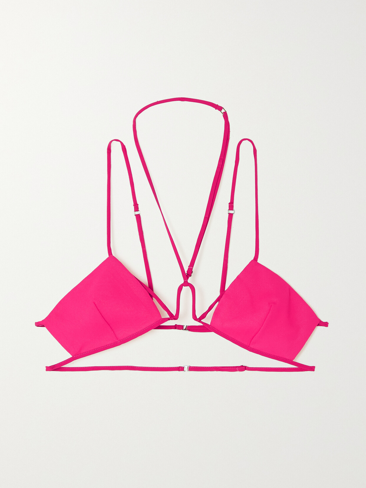 Nensi Dojaka - Cutout Cotton Bralette - Pink