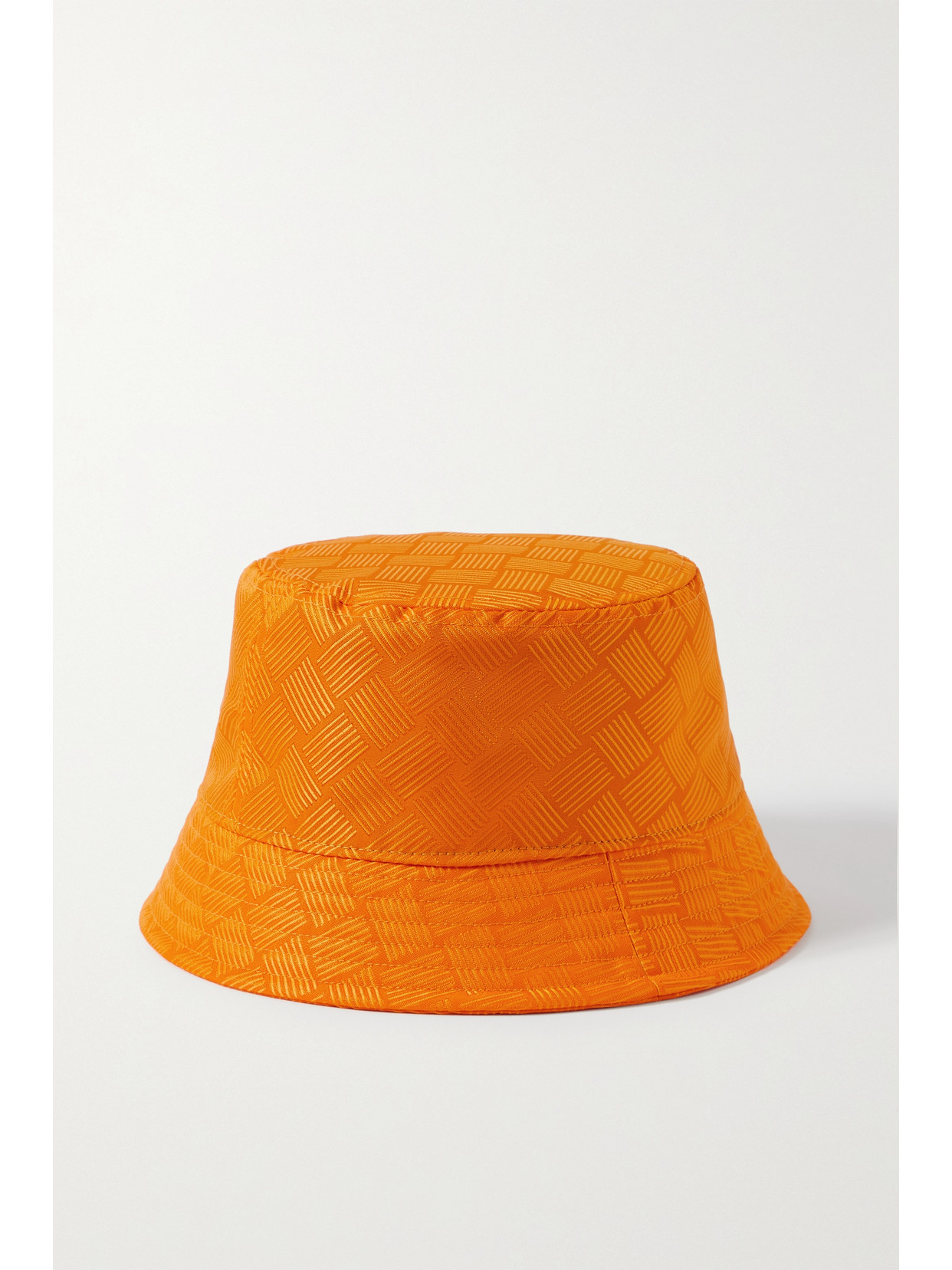 Bottega Veneta Orange Intreccio Jacquard Bucket Hat