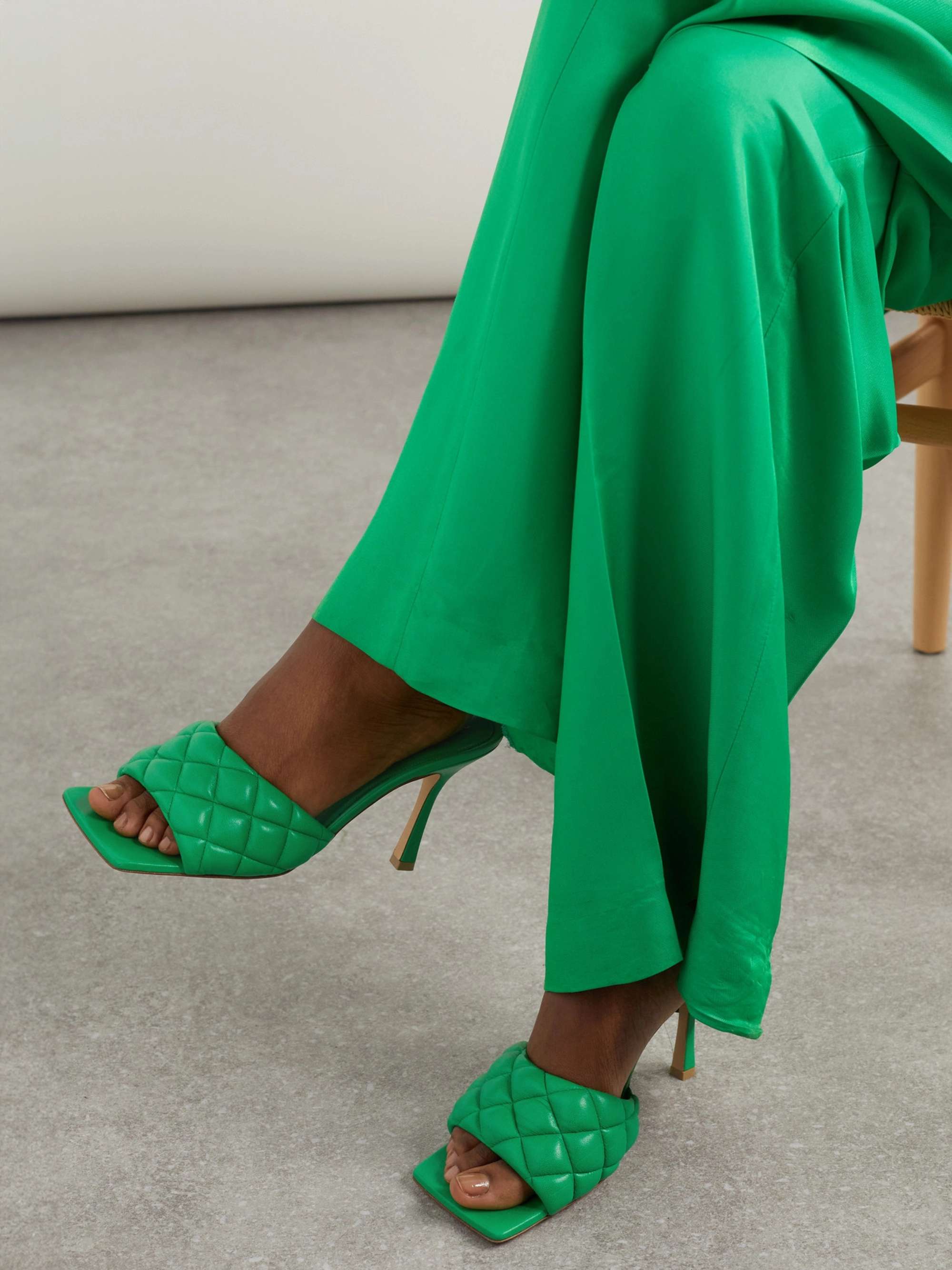 bottega green mules