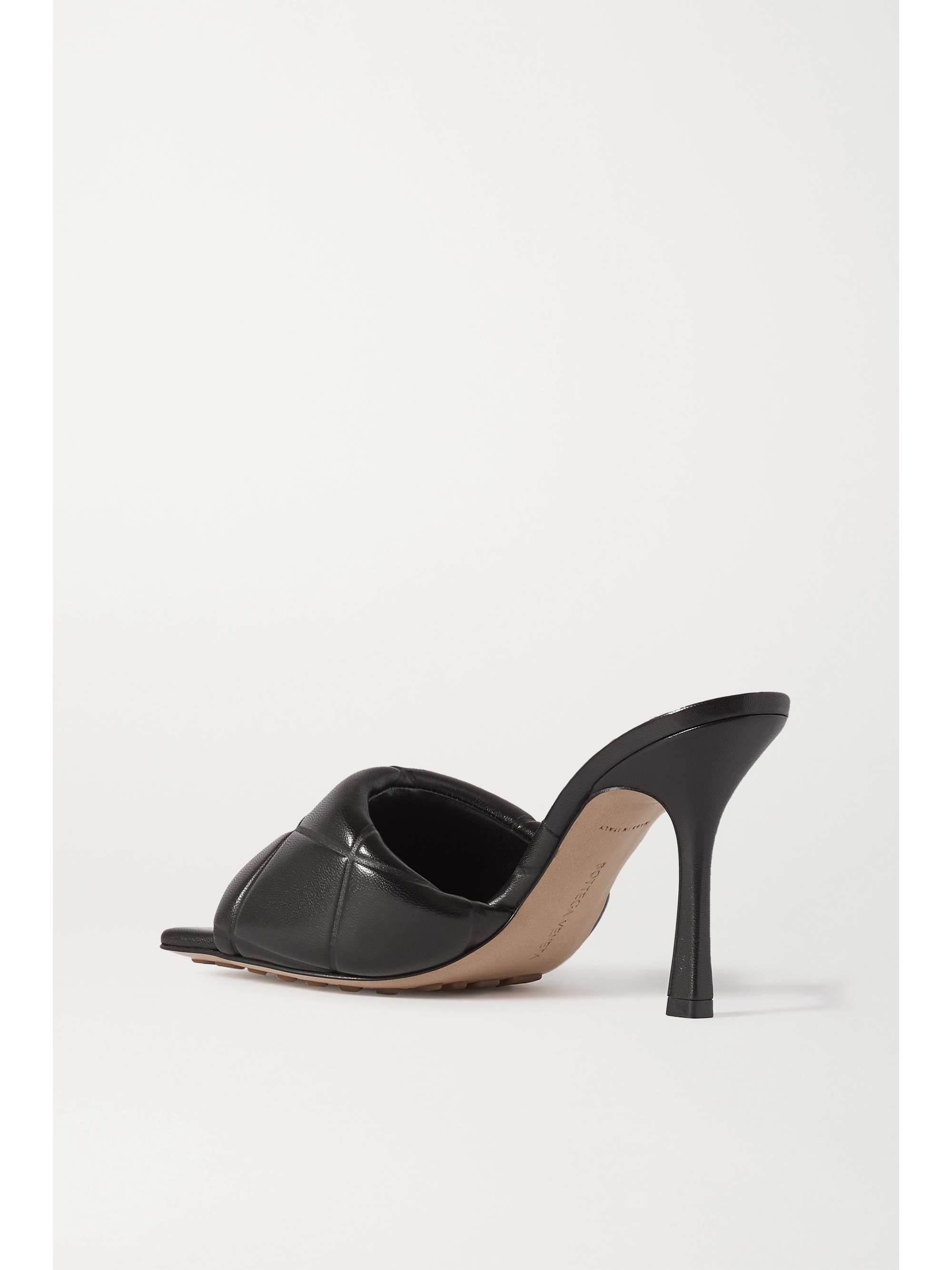 bottega veneta debossed leather mules