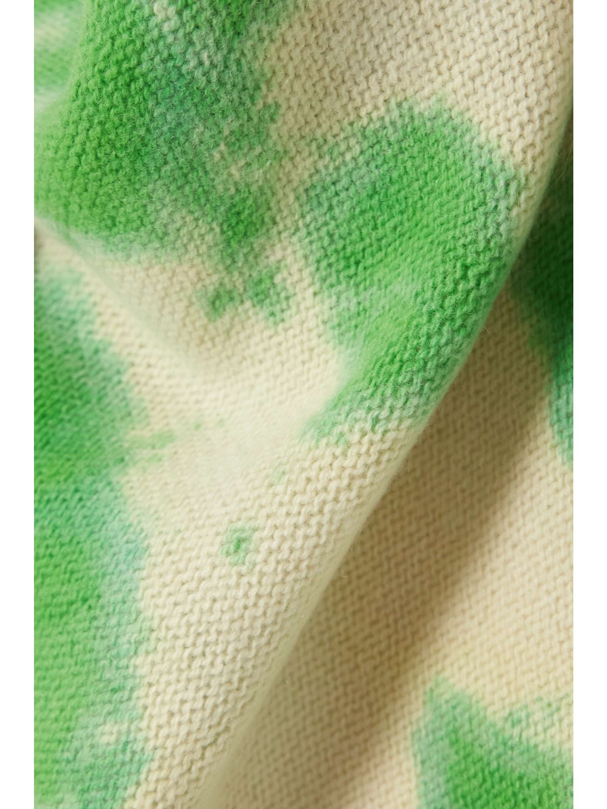 THE ELDER STATESMAN Tie-dyed cashmere scarf