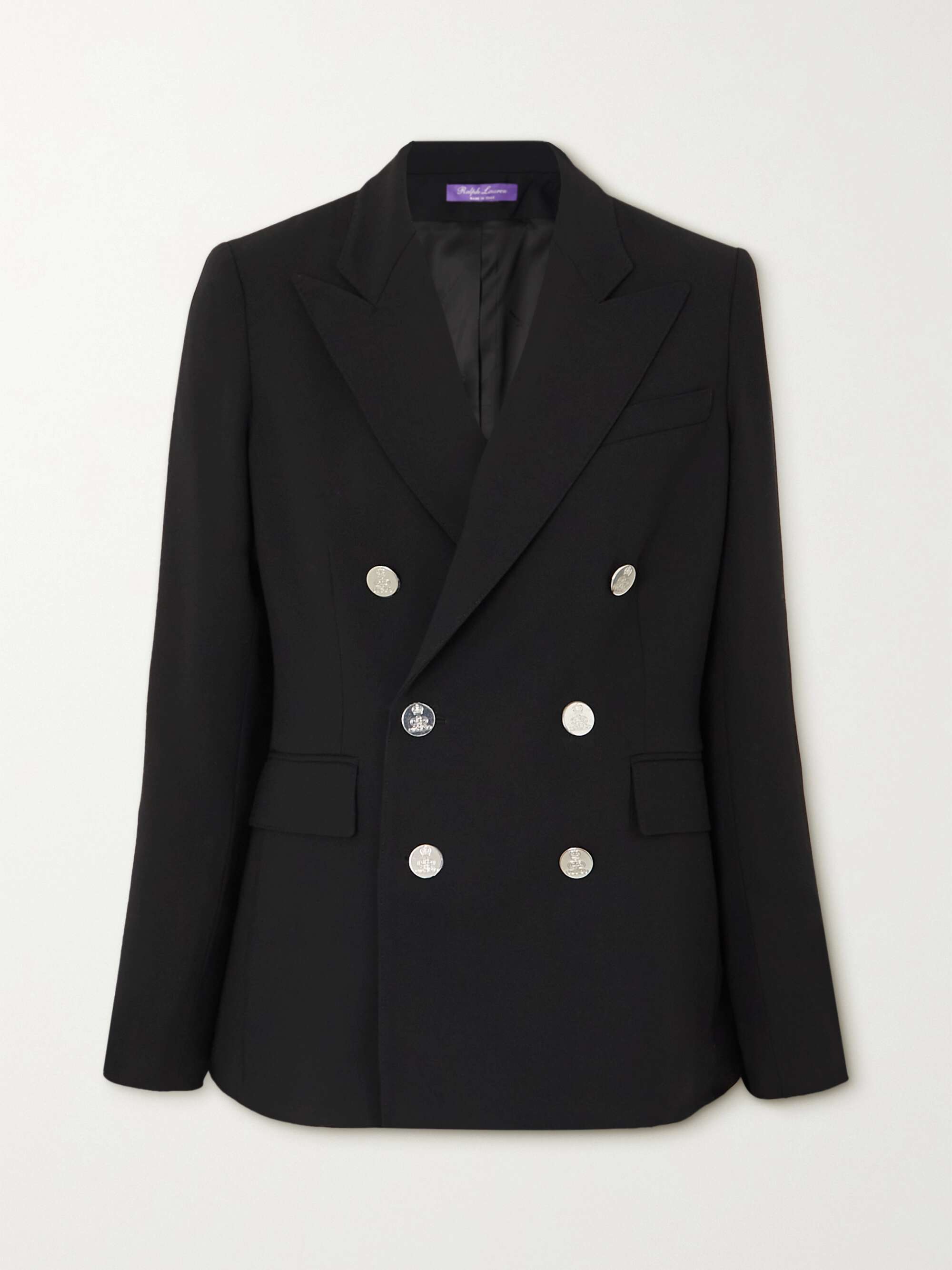 RALPH LAUREN COLLECTION Camden double-breasted wool-crepe blazer | NET ...