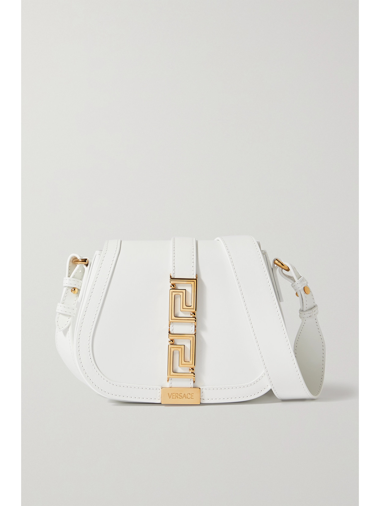 Versace - Small Leather Shoulder Bag - White