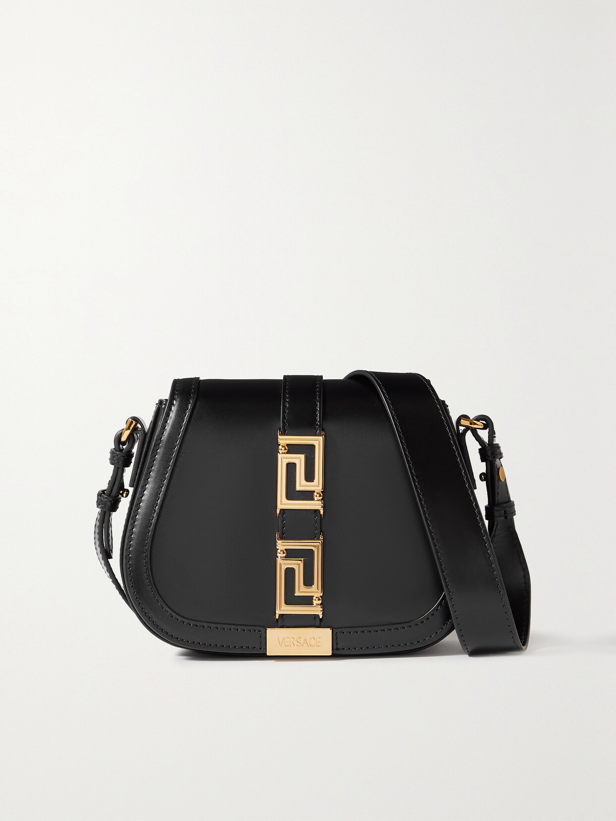 Versace - Small Leather Shoulder Bag - Black