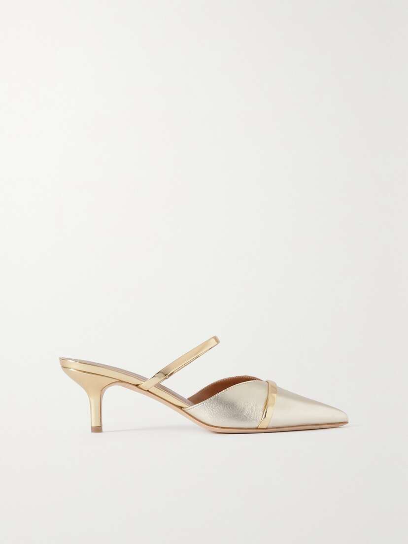 Malone Souliers Frankie 45 Metallic Leather Pumps