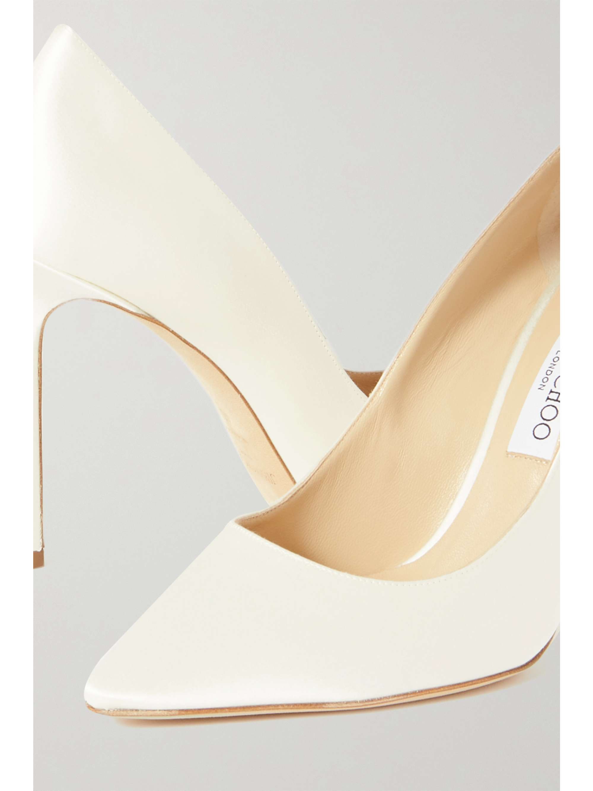 JIMMY CHOO Romy 100 satin pumps | NET-A-PORTER