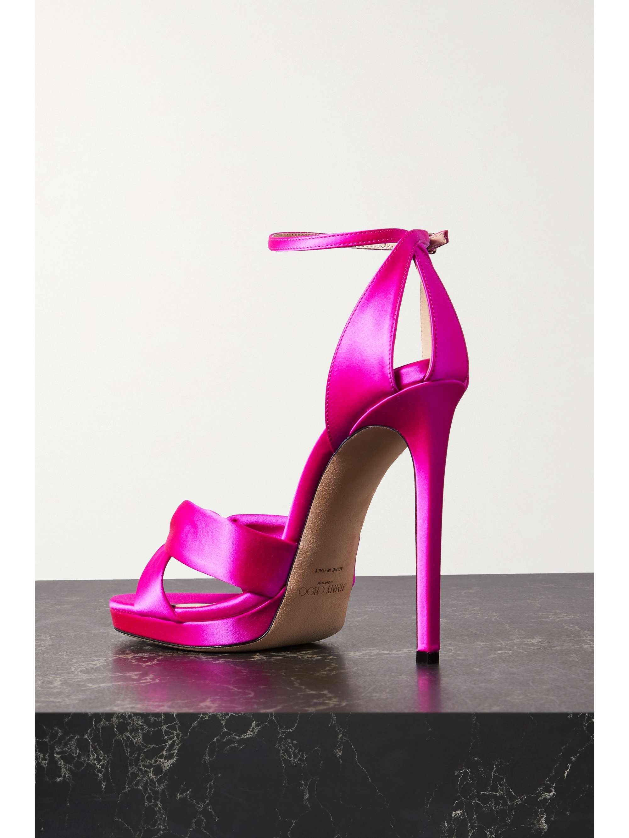 JIMMY CHOO Sandales en satin Rosie 120