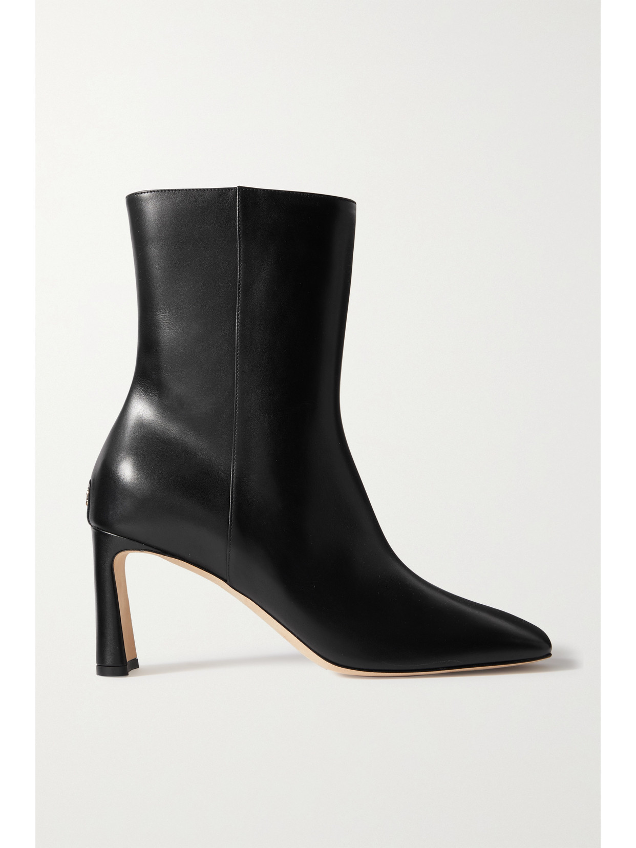 Jimmy Choo - Kinsey 75 Leather Ankle Boots - Black