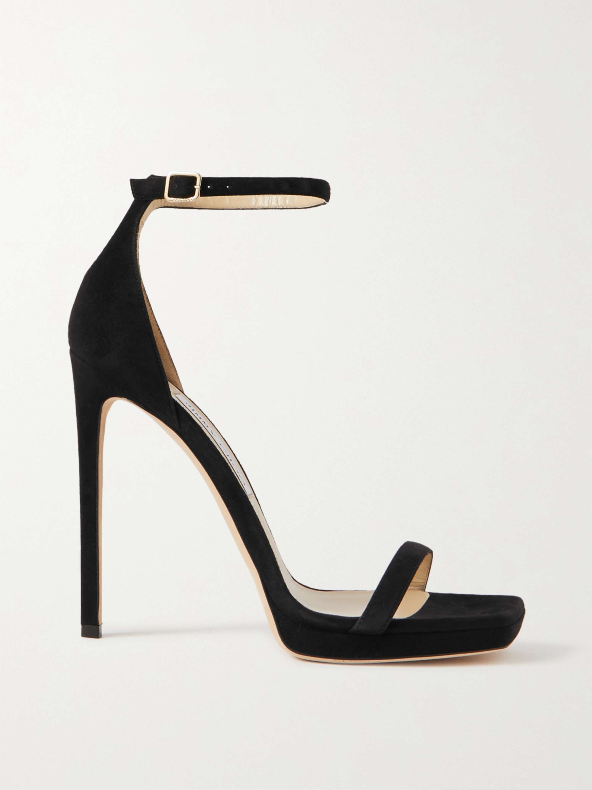 Black Alva 120 suede sandals | JIMMY CHOO | NET-A-PORTER