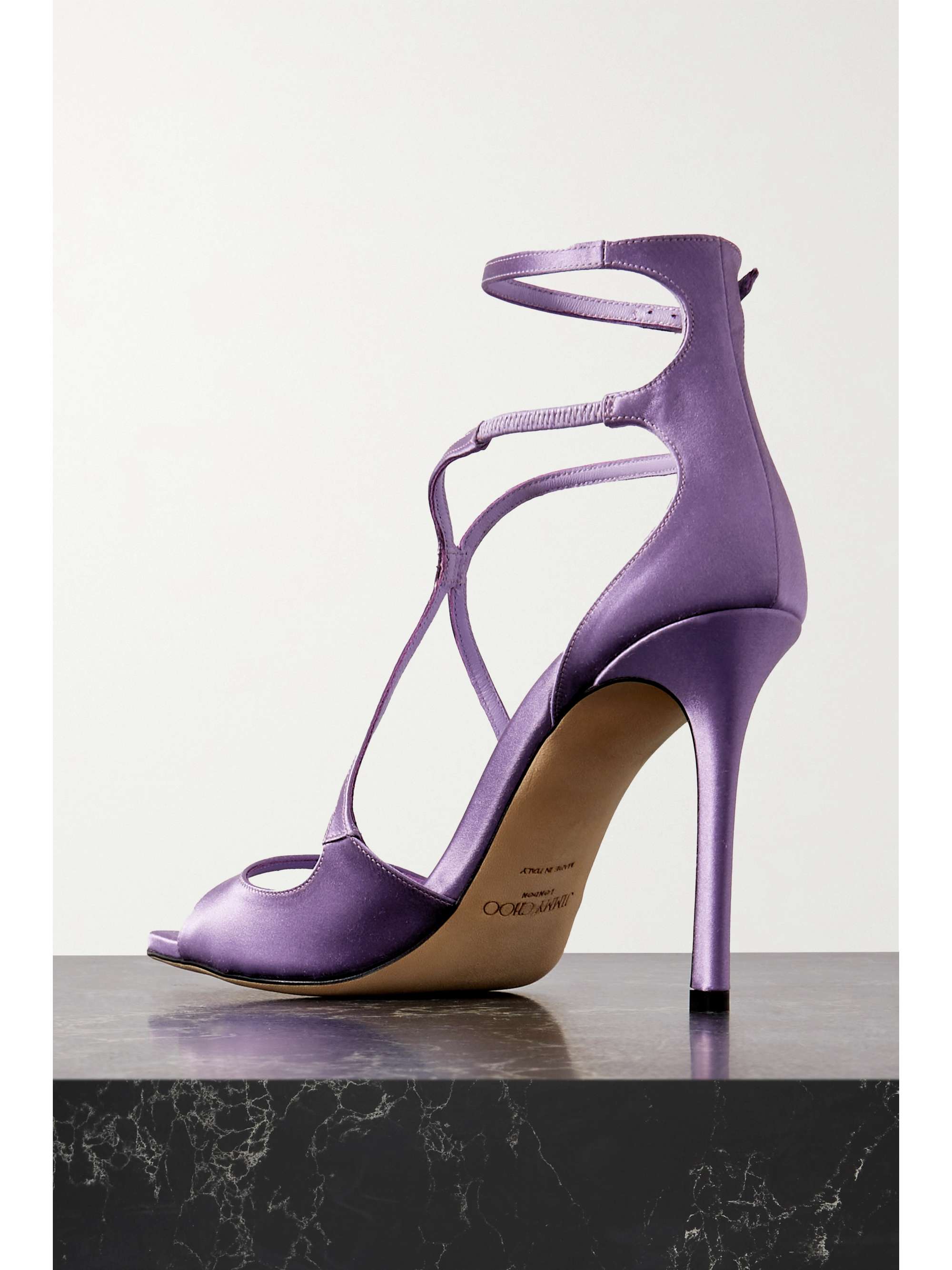 JIMMY CHOO Azia 95 satin sandals