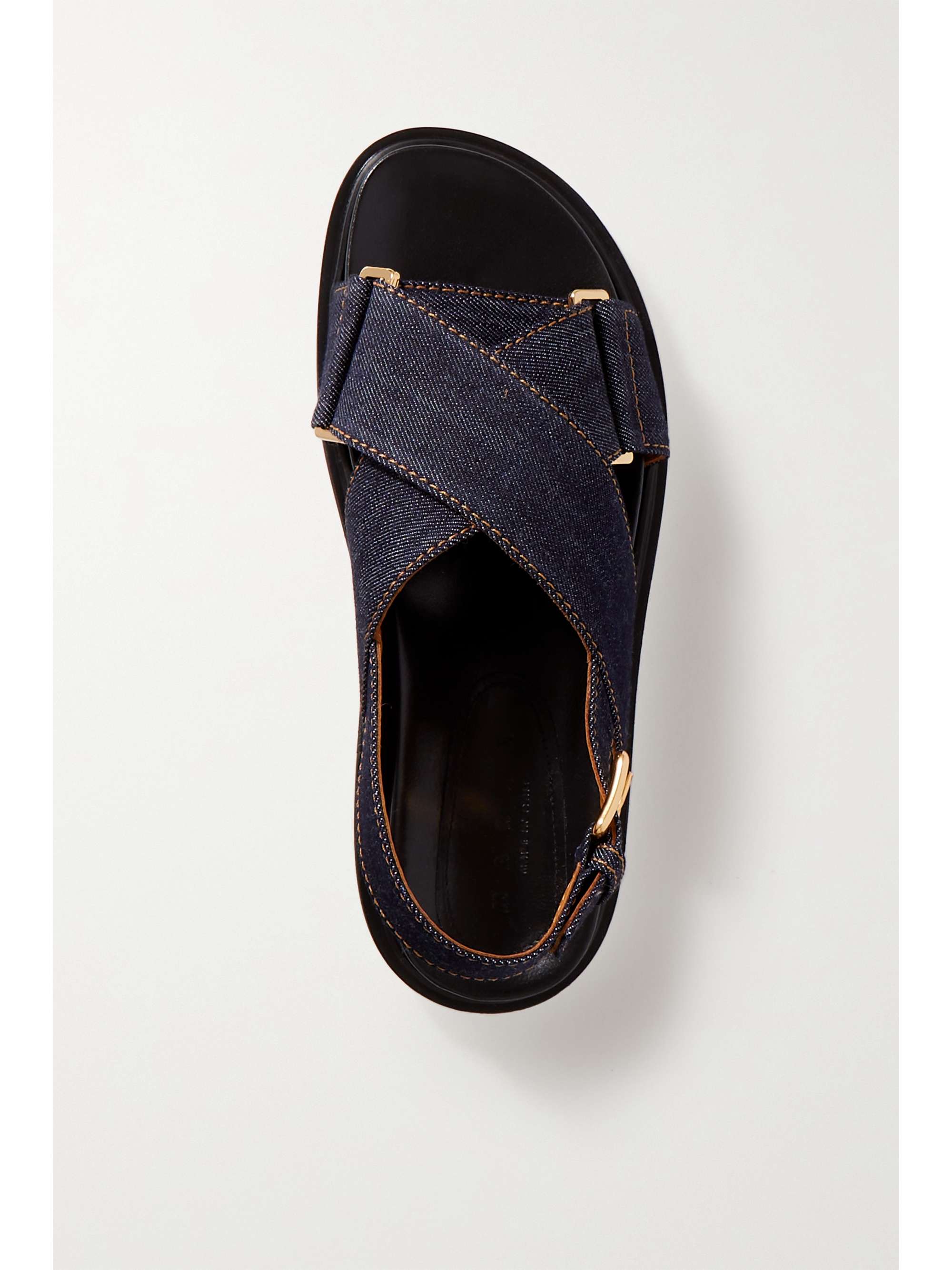 MARNI Fussbett denim slingback sandals