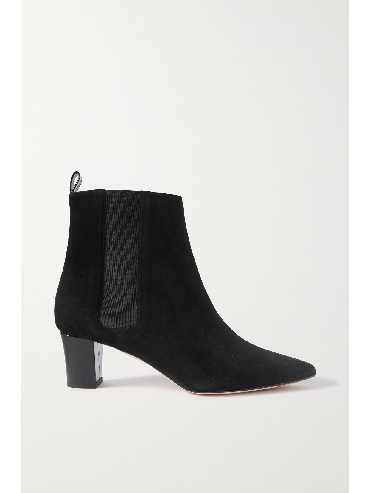 Manolo Blahnik Tirassa 50 Suede Chelsea Boots In Black