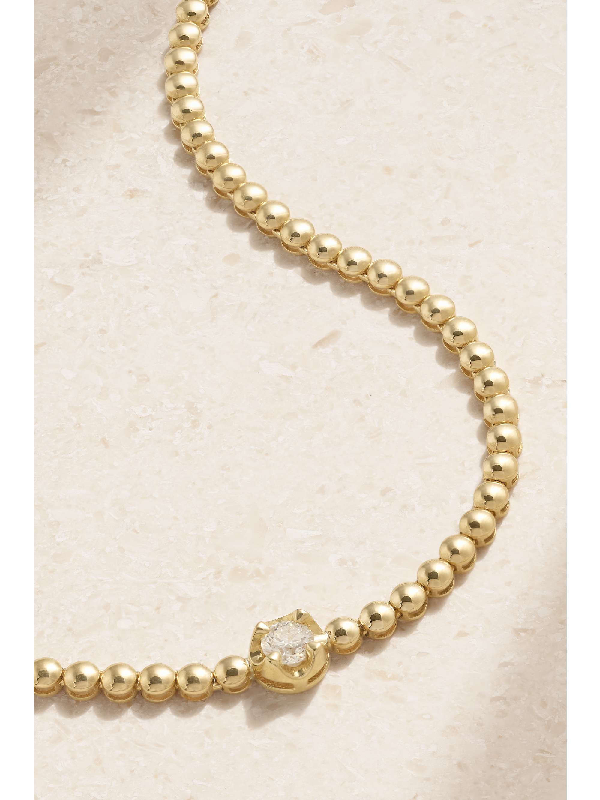 JENNIFER MEYER 18-karat gold diamond necklace