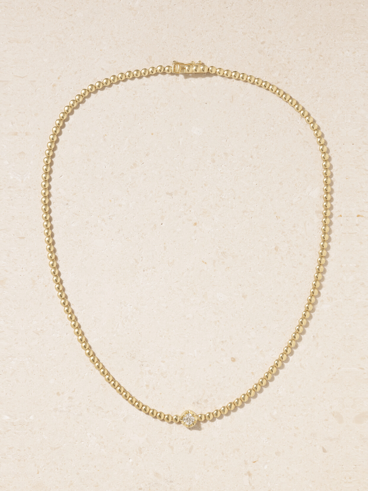 Jennifer Meyer 18-karat Gold Diamond Necklace