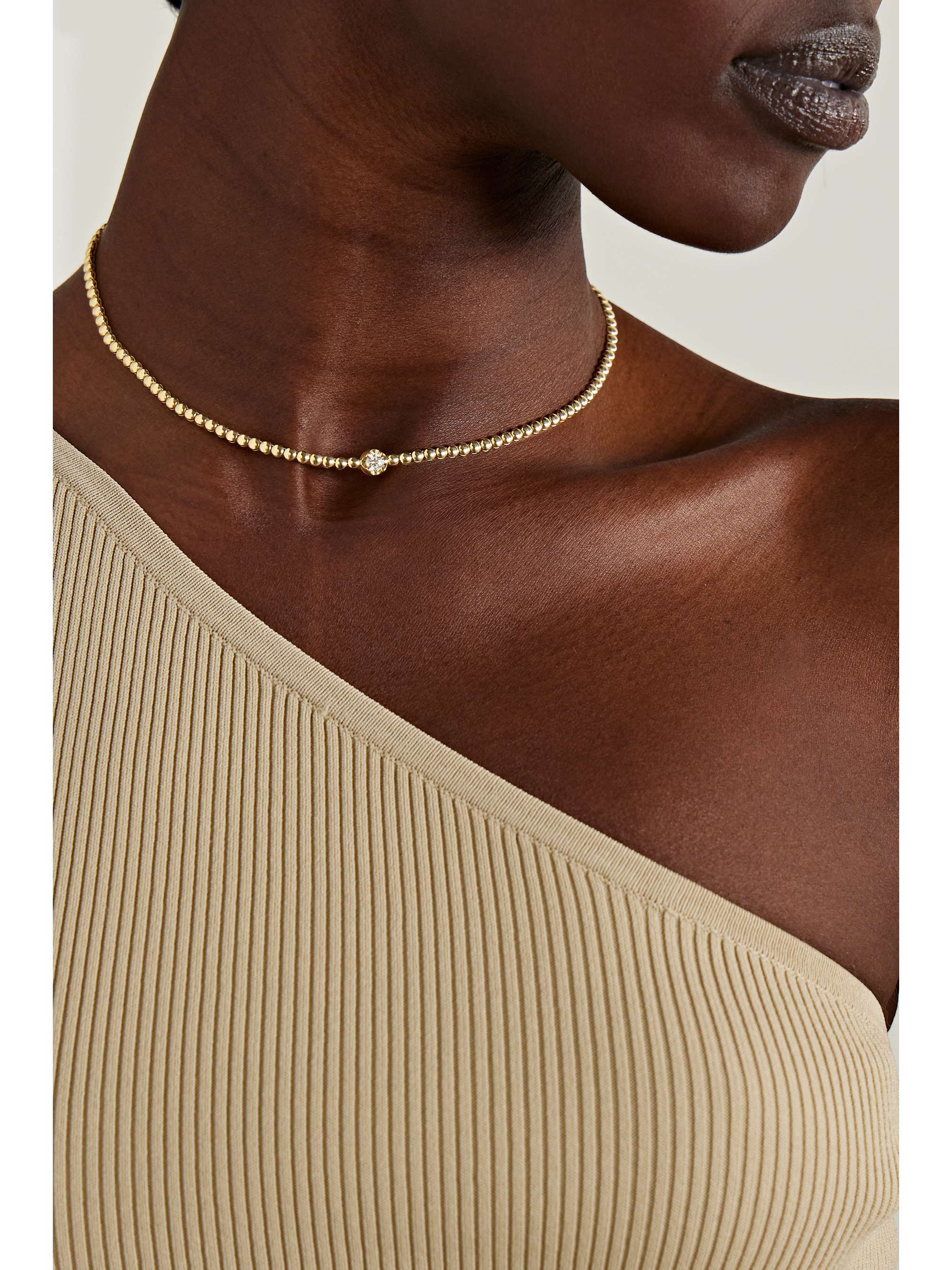 JENNIFER MEYER 18-karat gold diamond necklace