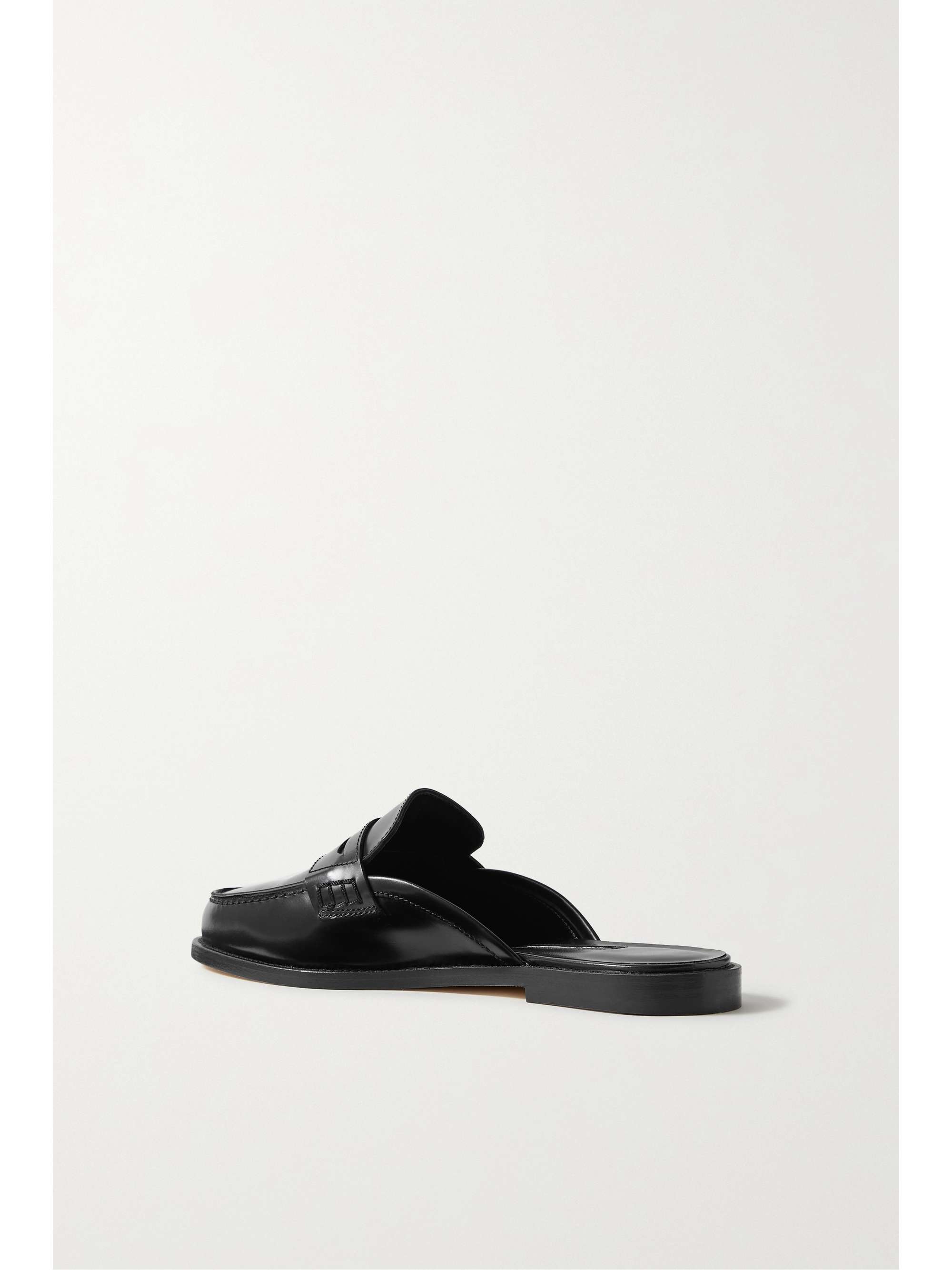 MANOLO BLAHNIK Perritamu leather slippers