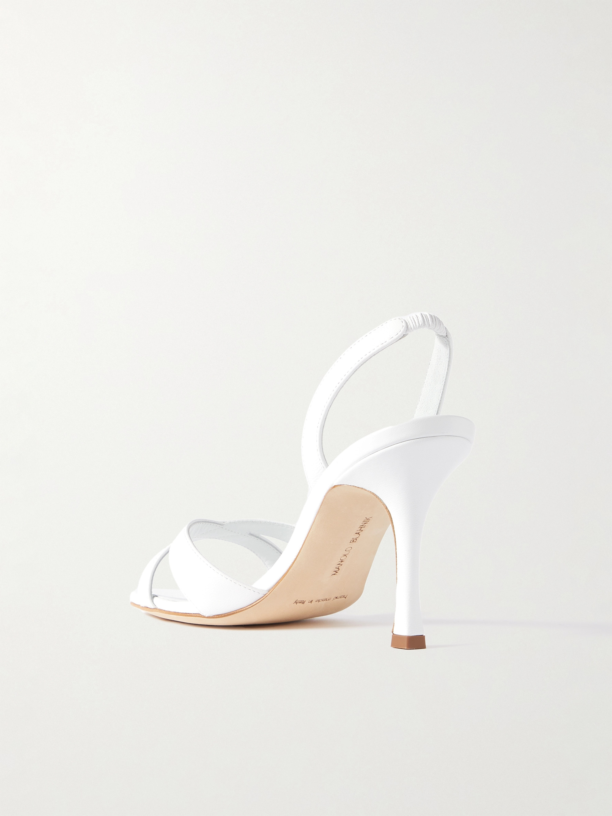 MANOLO BLAHNIK Callasli 90 leather slingback sandals