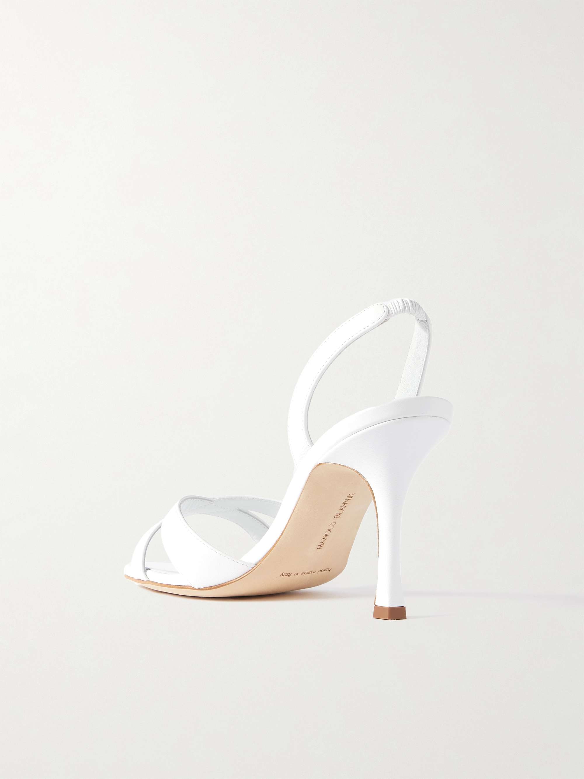 MANOLO BLAHNIK Callasli 90 leather slingback sandals