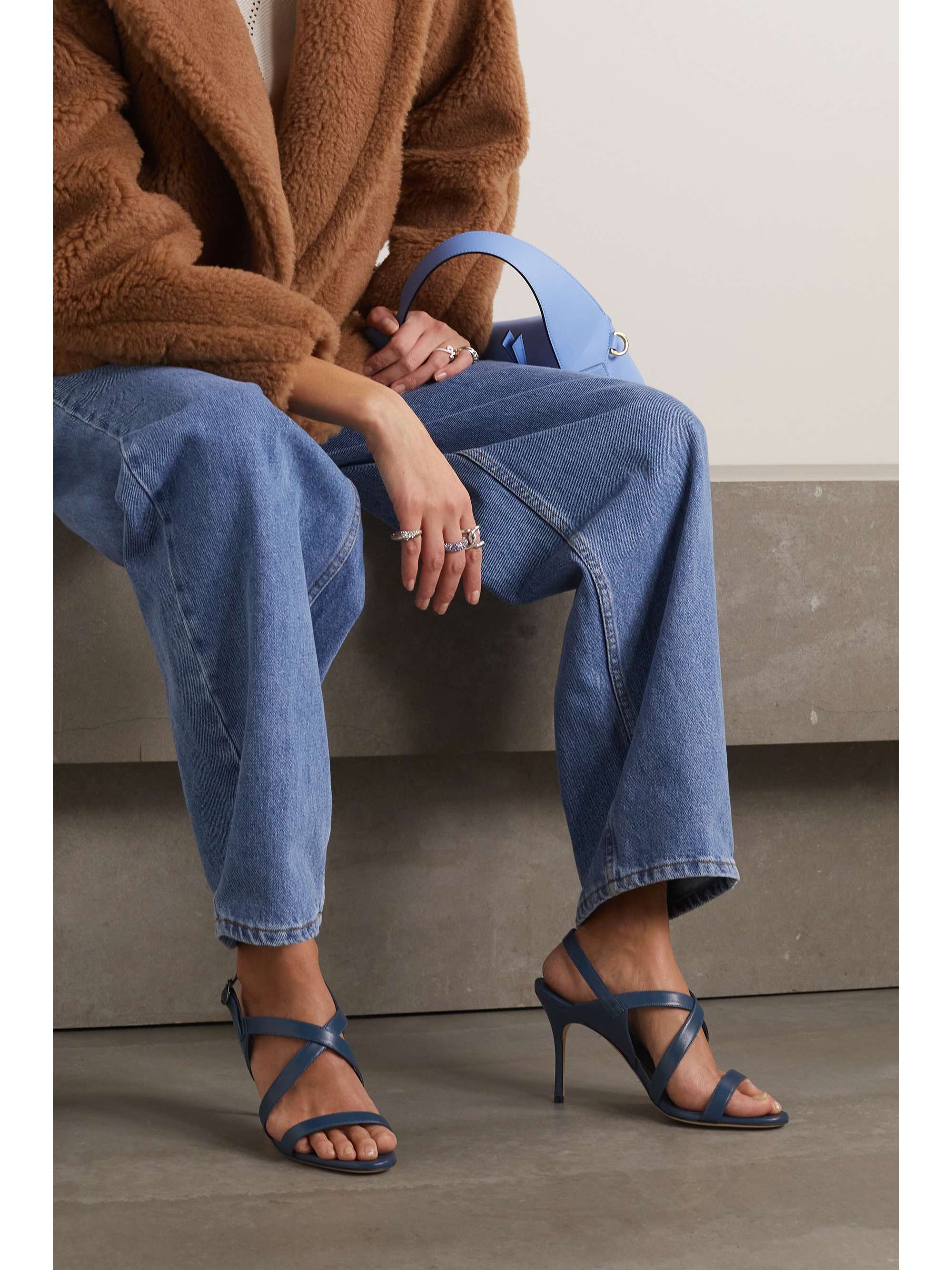 MANOLO BLAHNIK Sandales en cuir Singanu 90