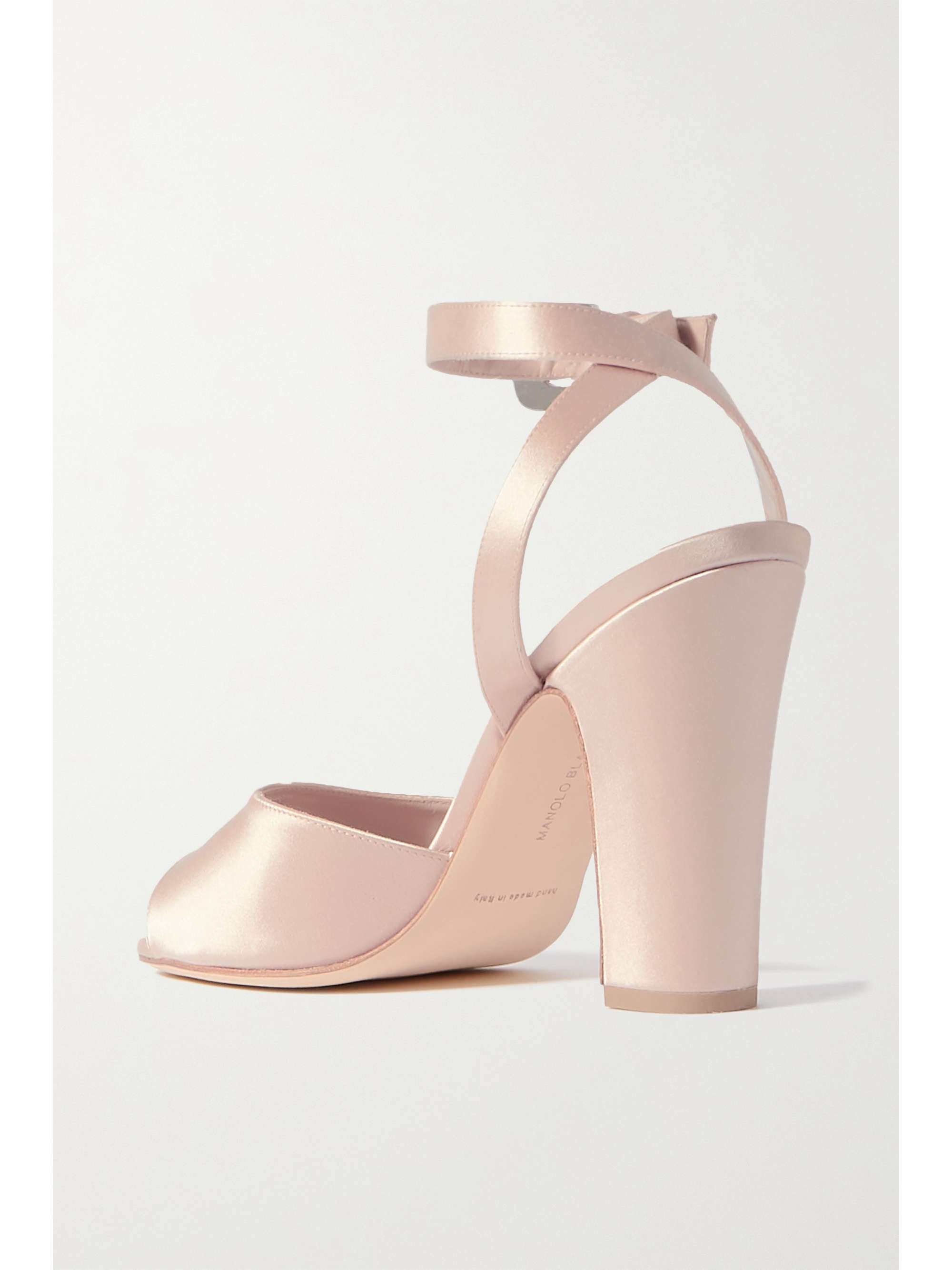 MANOLO BLAHNIK Elohbita 105 带缀饰缎布凉鞋