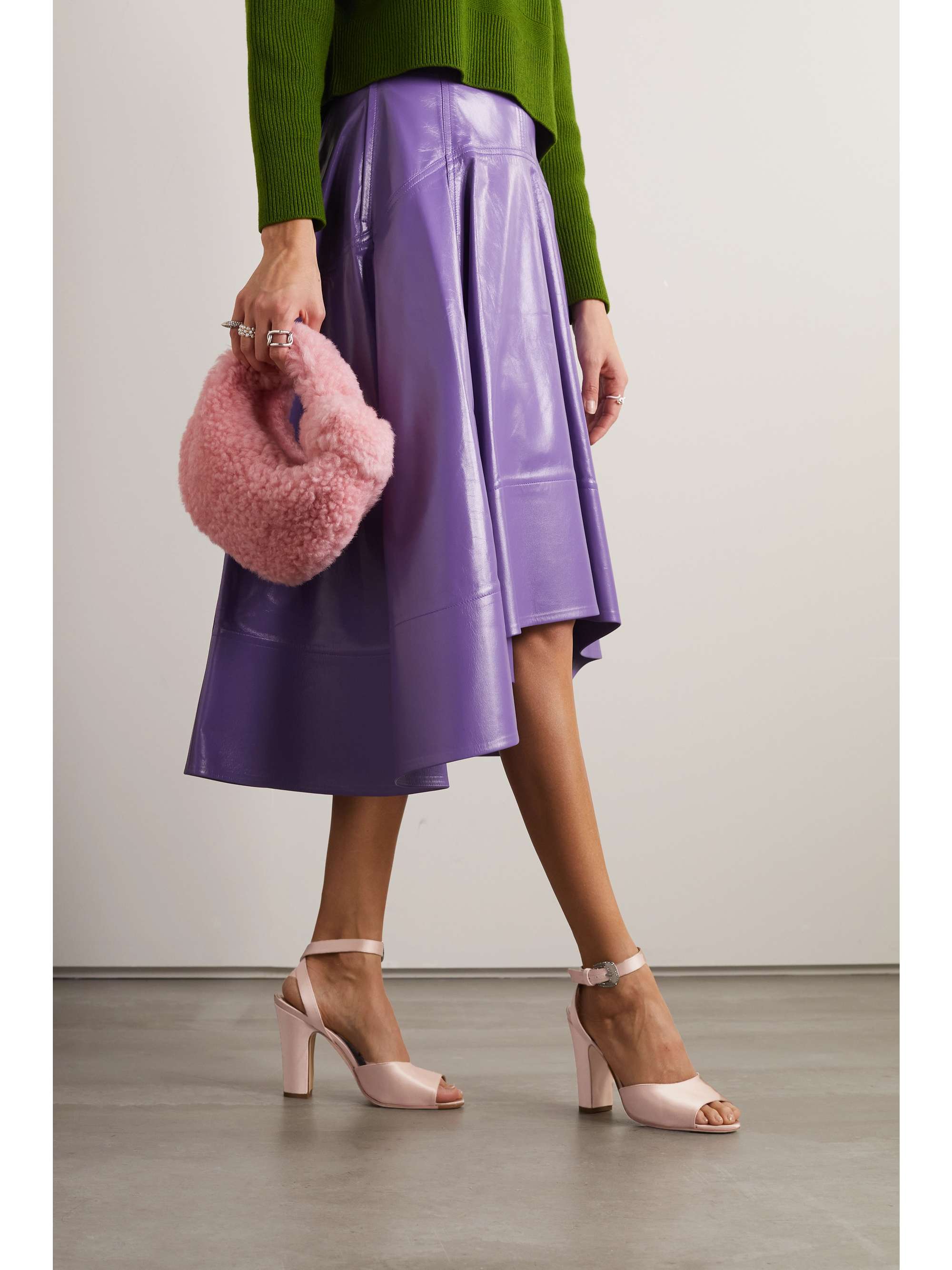 MANOLO BLAHNIK Elohbita 105 带缀饰缎布凉鞋