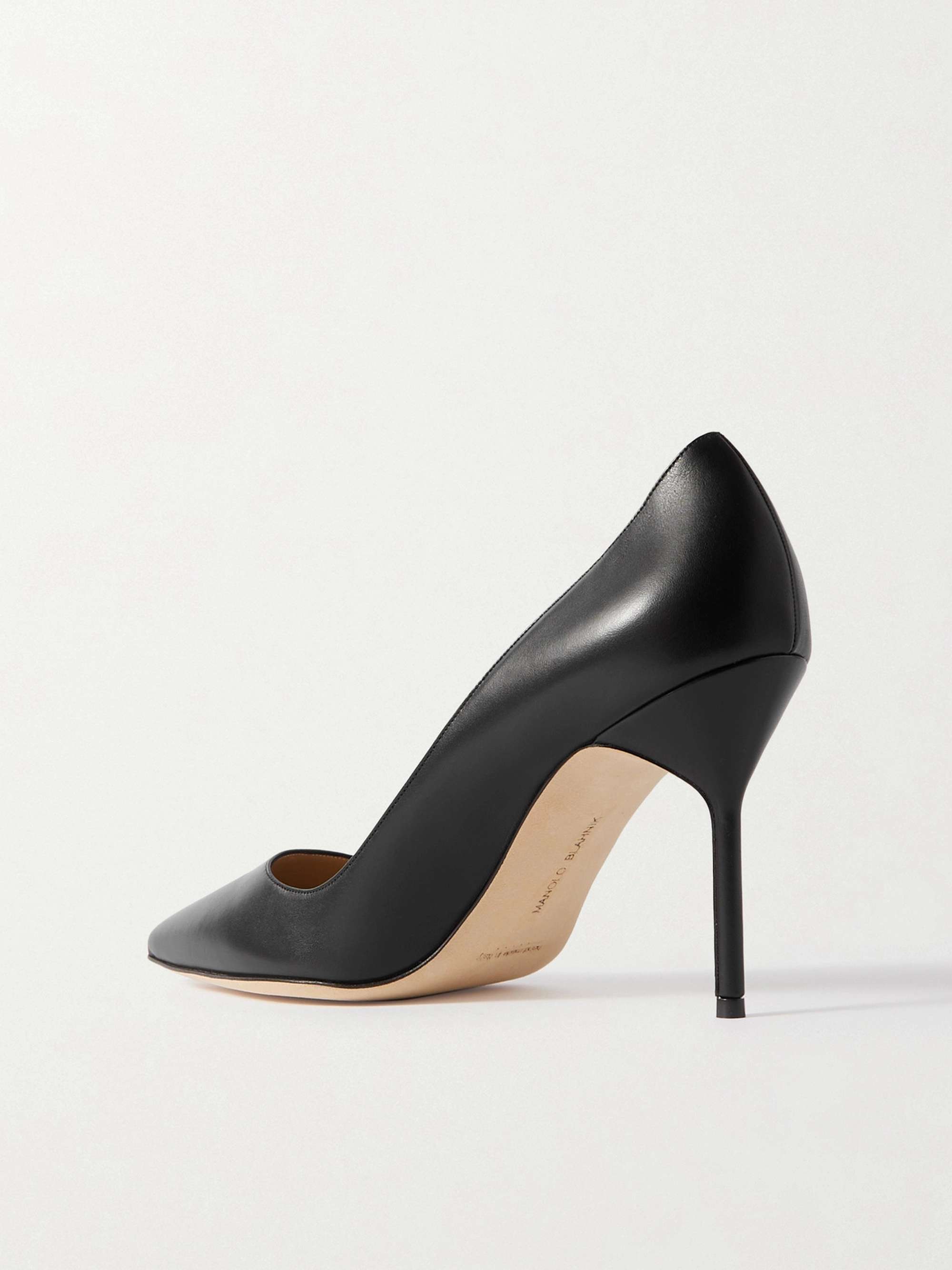 MANOLO BLAHNIK BB 90 leather pumps