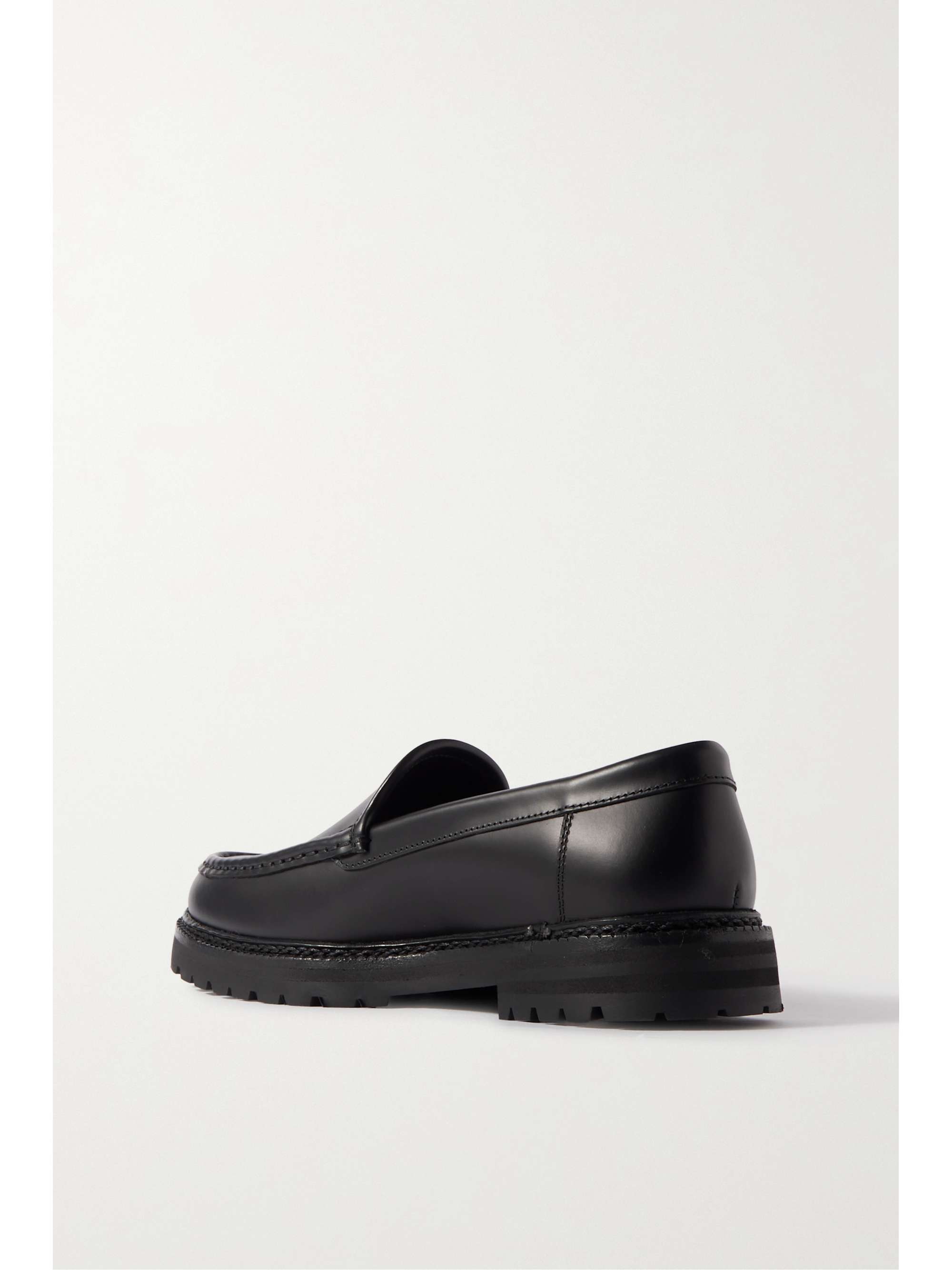 MANOLO BLAHNIK Dineralo leather loafers