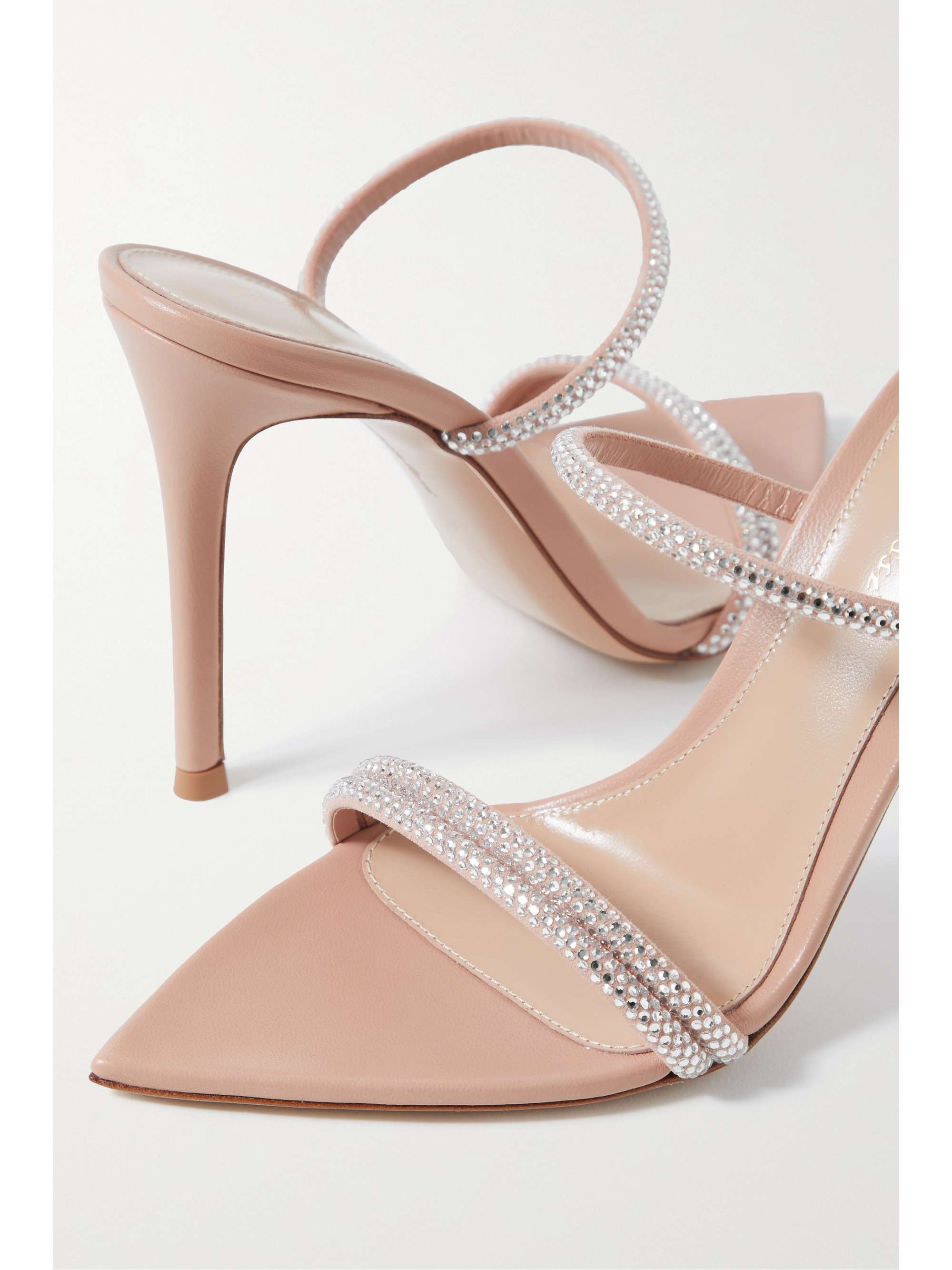GIANVITO ROSSI 105 crystal-embellished leather sandals