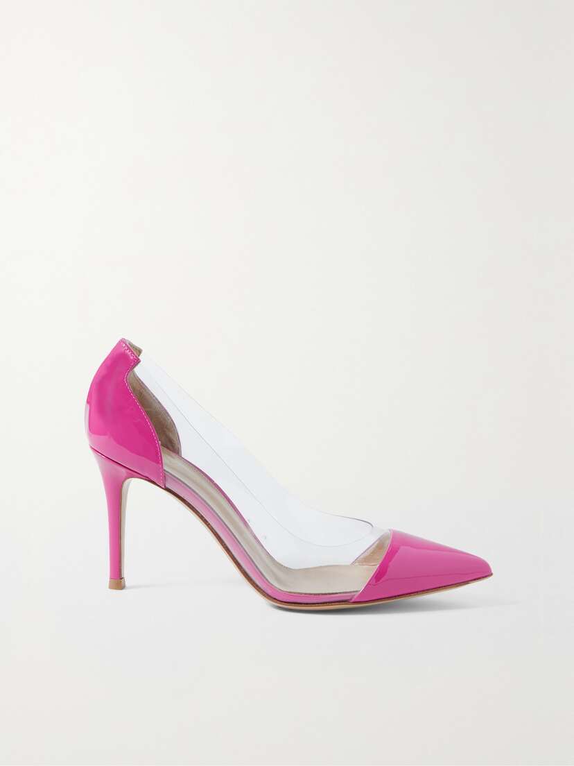 Gianvito Rossi Plexi 85 Patent-leather And Pvc Pumps