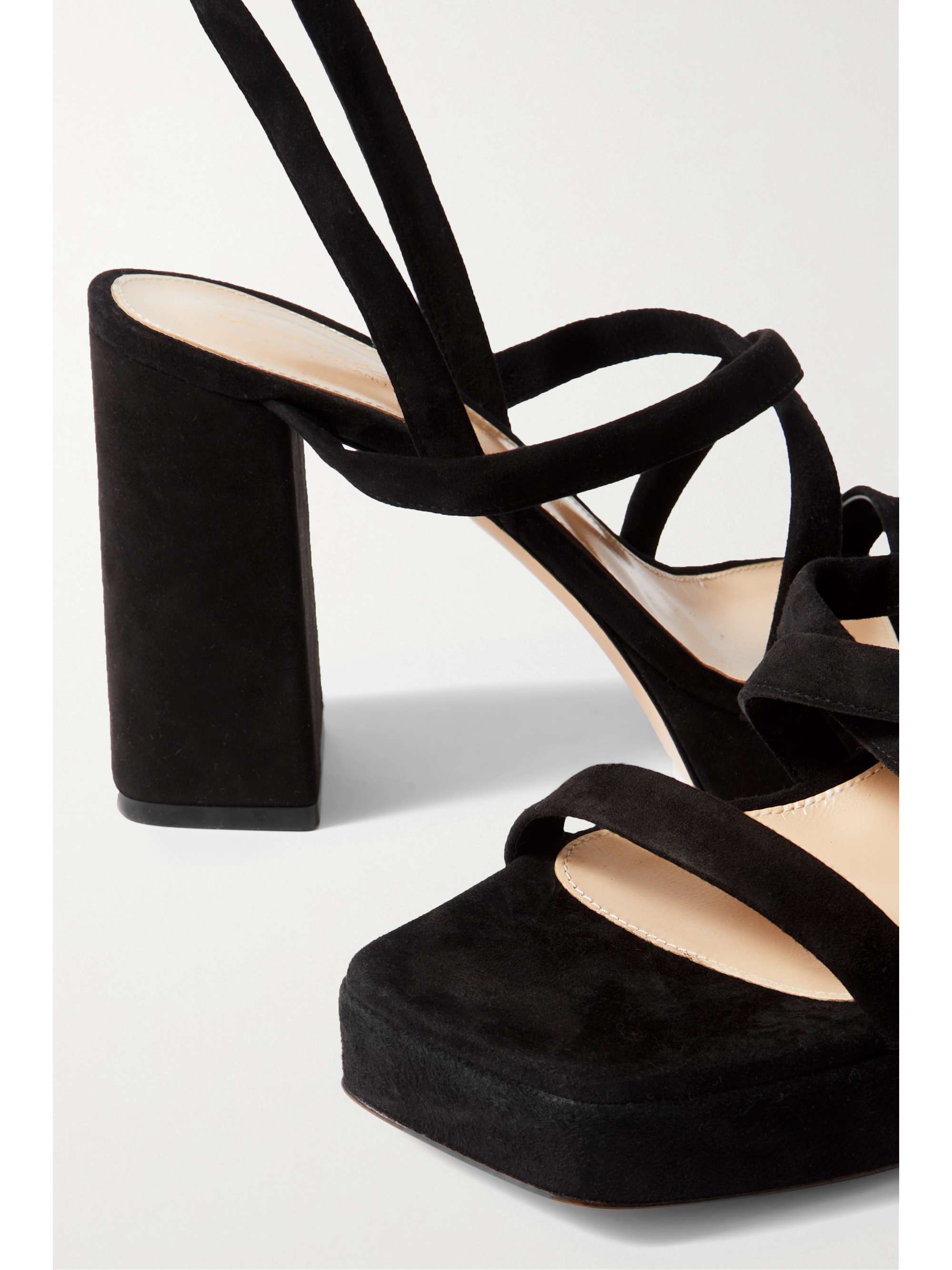 GIANVITO ROSSI 70 suede platform sandals