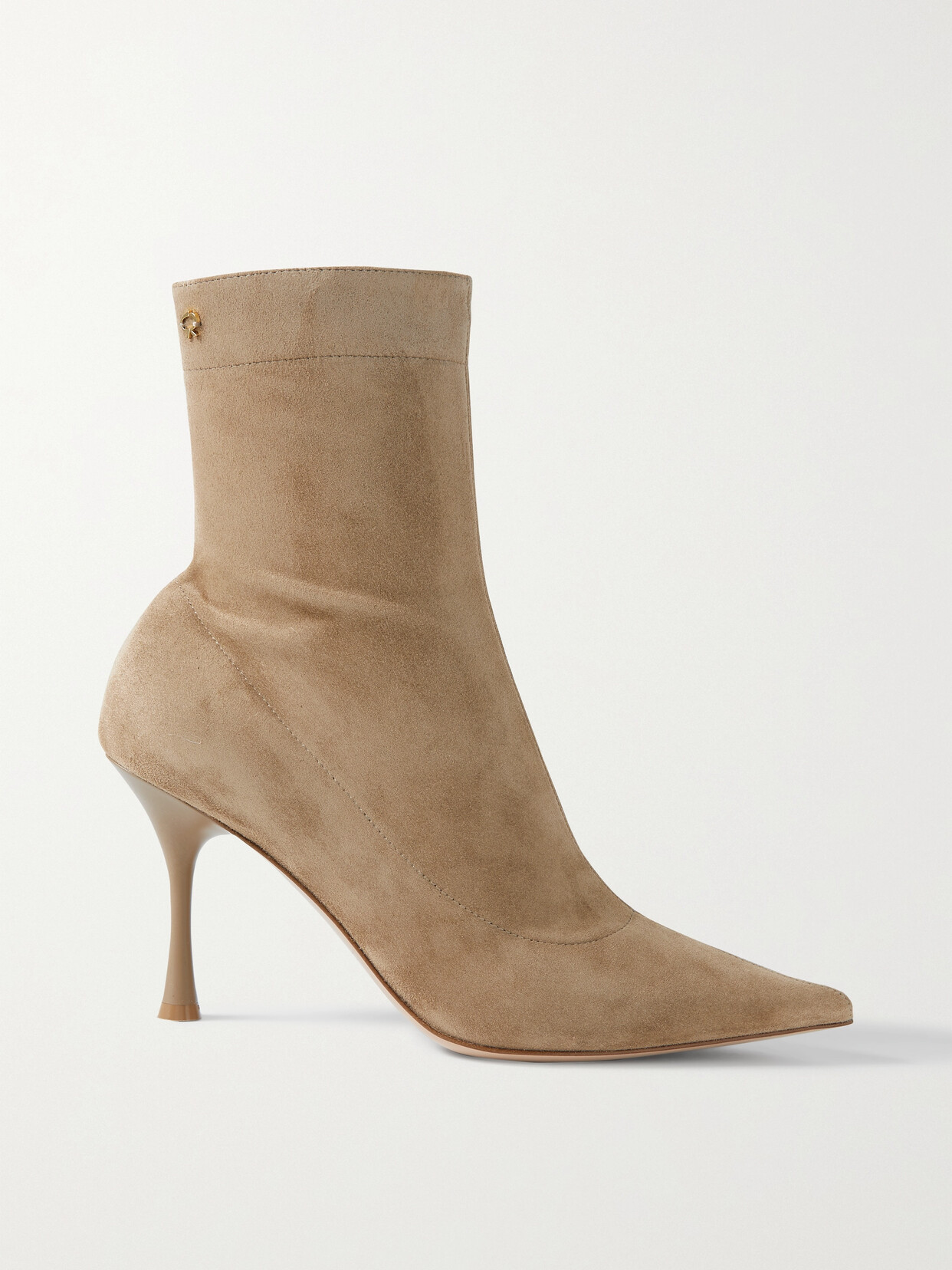 Gianvito Rossi 85 Suede Ankle Boots In Brown